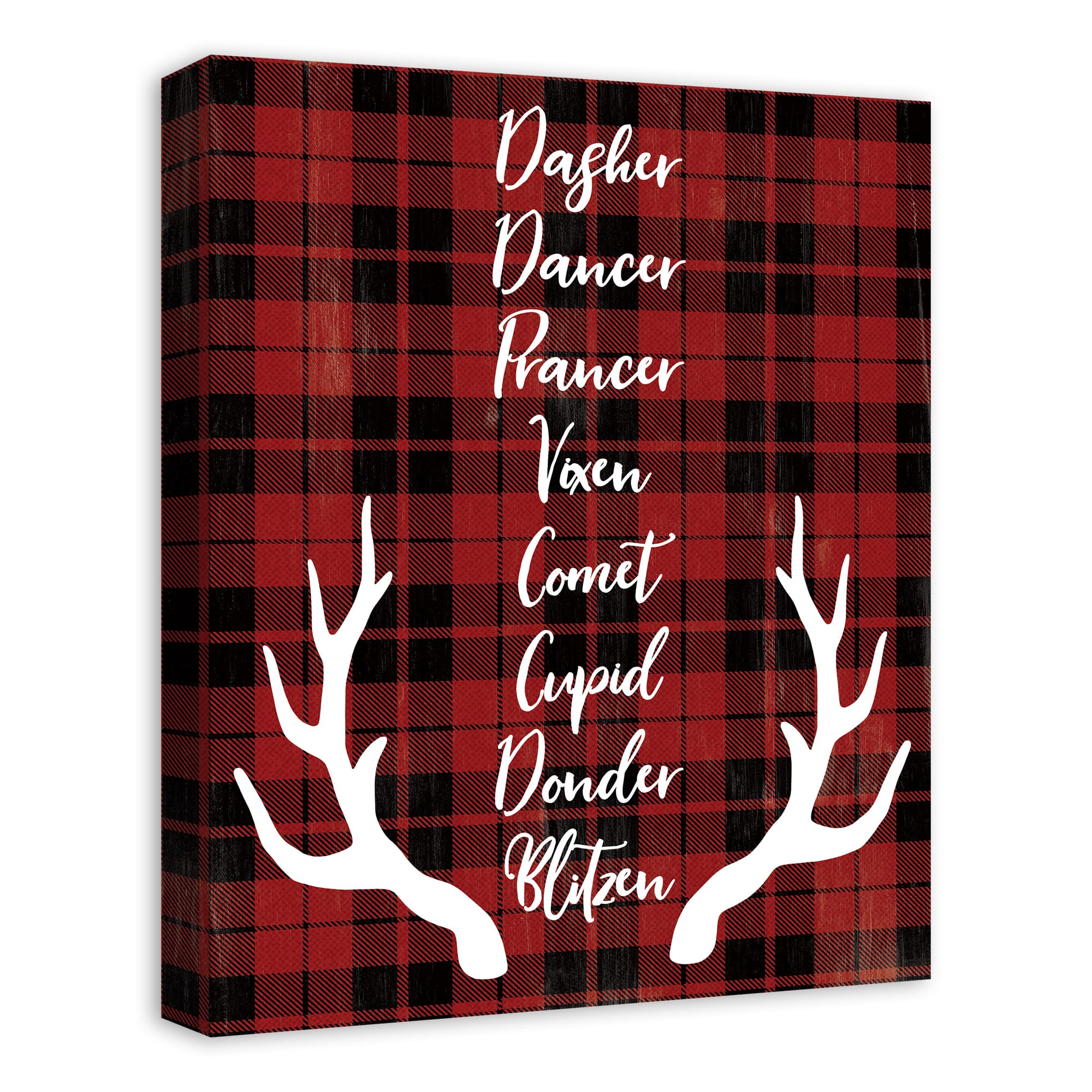 Reindeer Role Call Canvas Wall Art