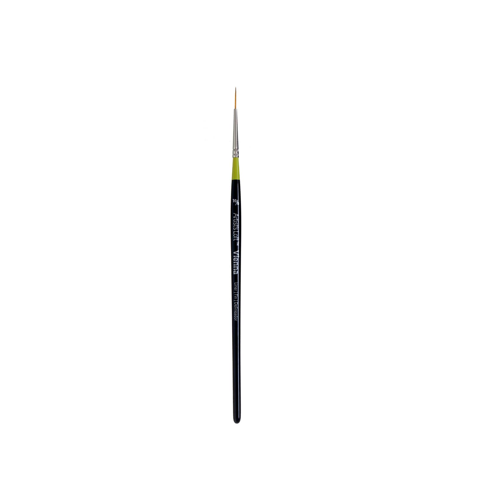 12 Pack: Vienna Golden Taklon Short Handle Liner Brush by Artist's Loft™