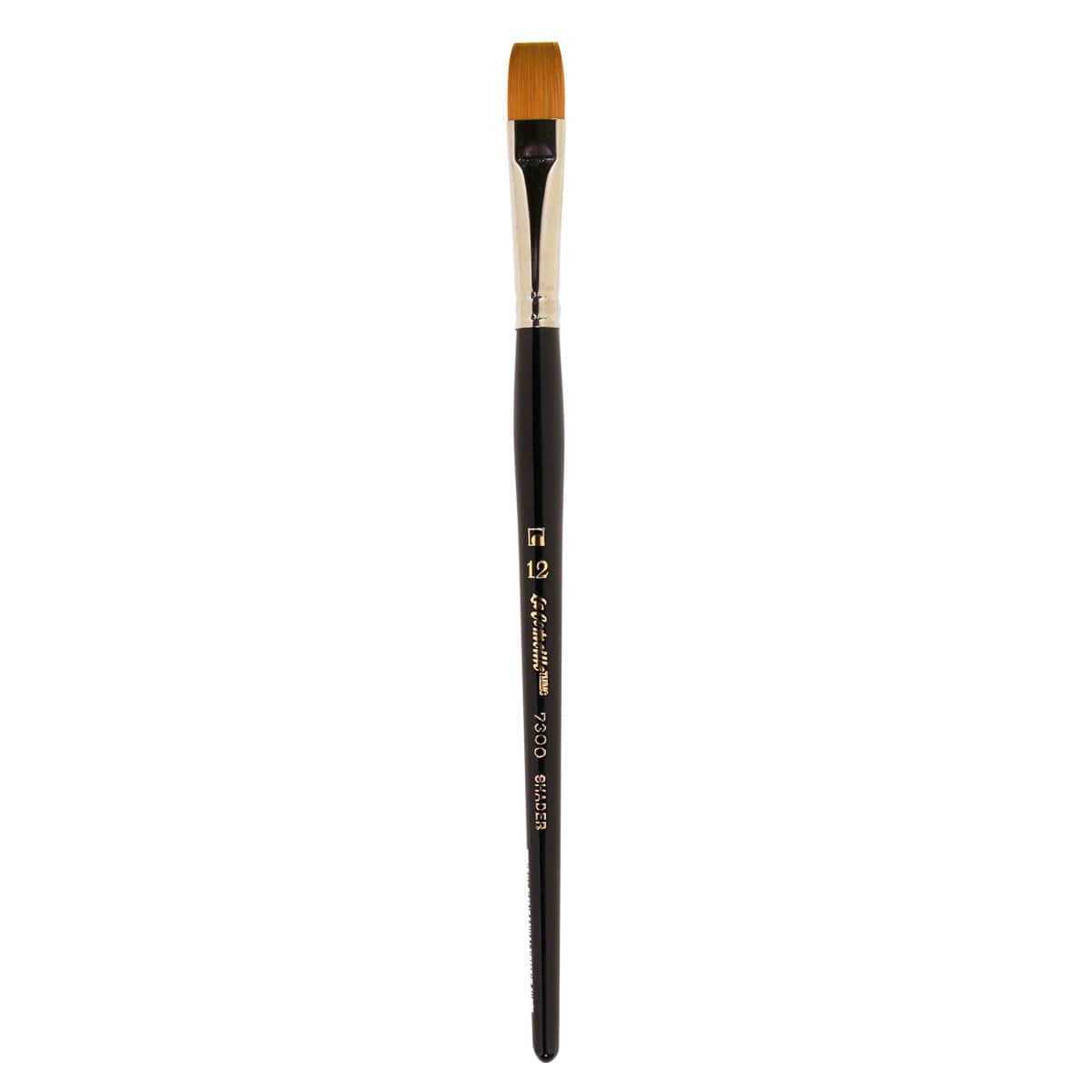 Golden Taklon Short Handle Flat Shader Brush by Artist's Loft™ Vienna