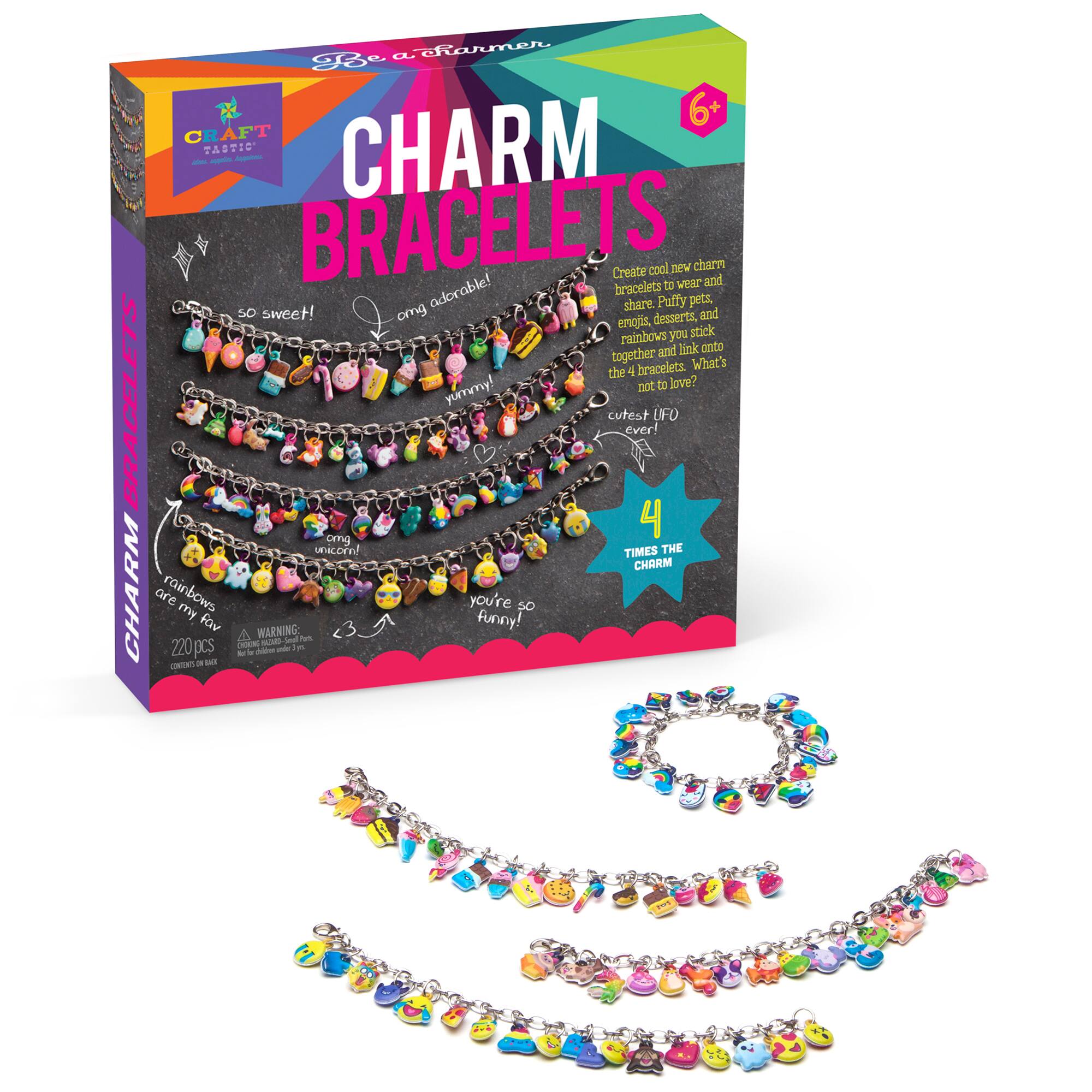 Shop for the Crafttastic® Charm Bracelets Kit at Michaels