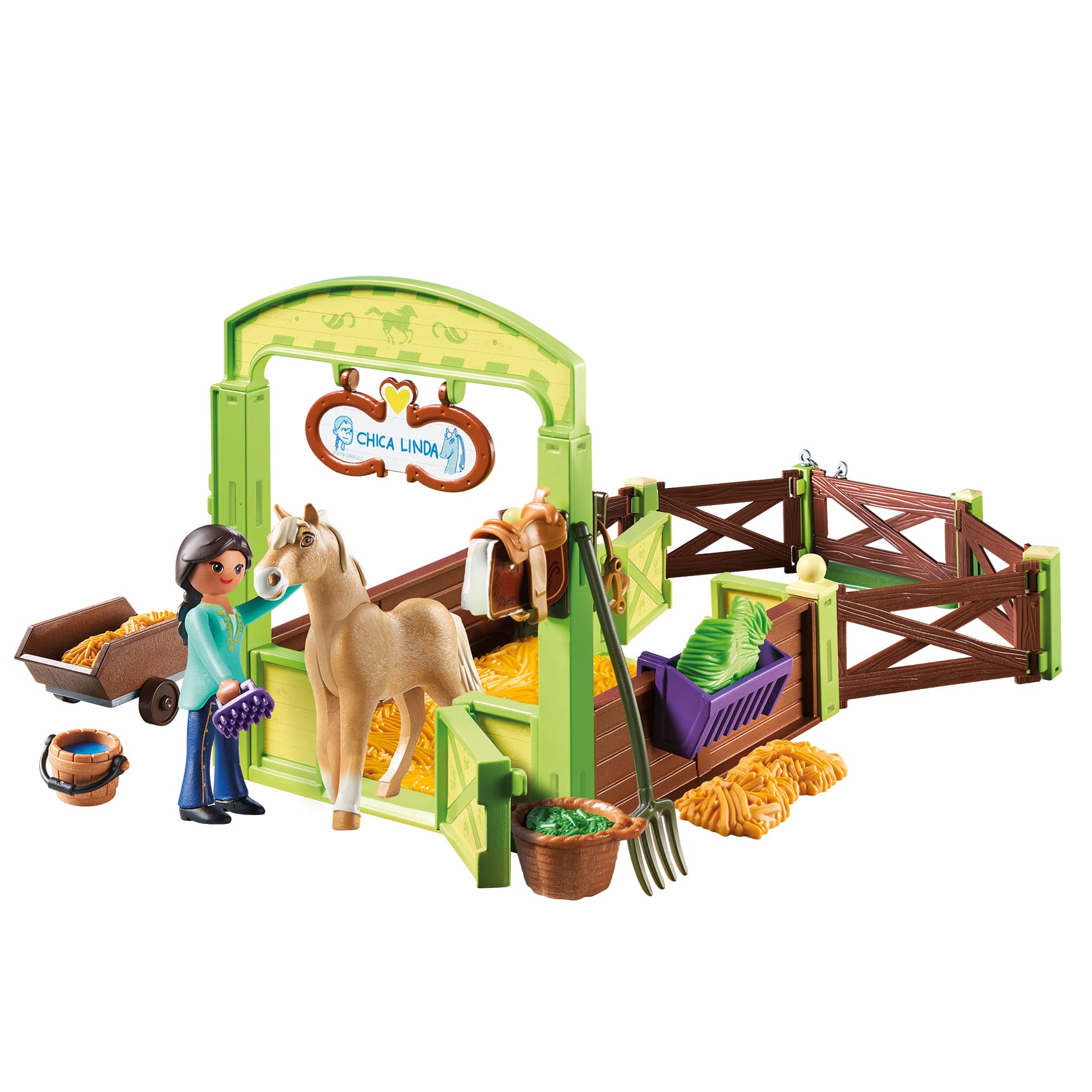 Shop for the PlaymobilÂ® Horsebox, Pru & Chica Linda at Michaels