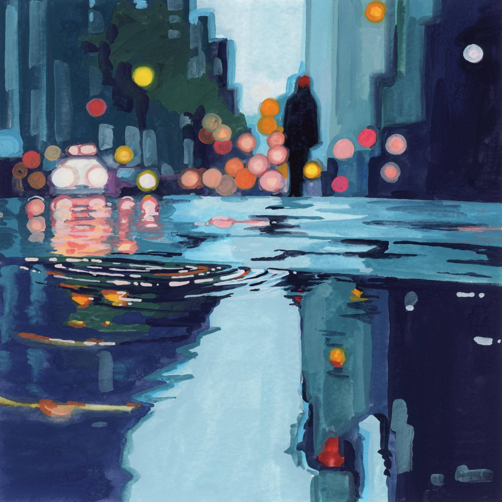 City Puddles After Storm