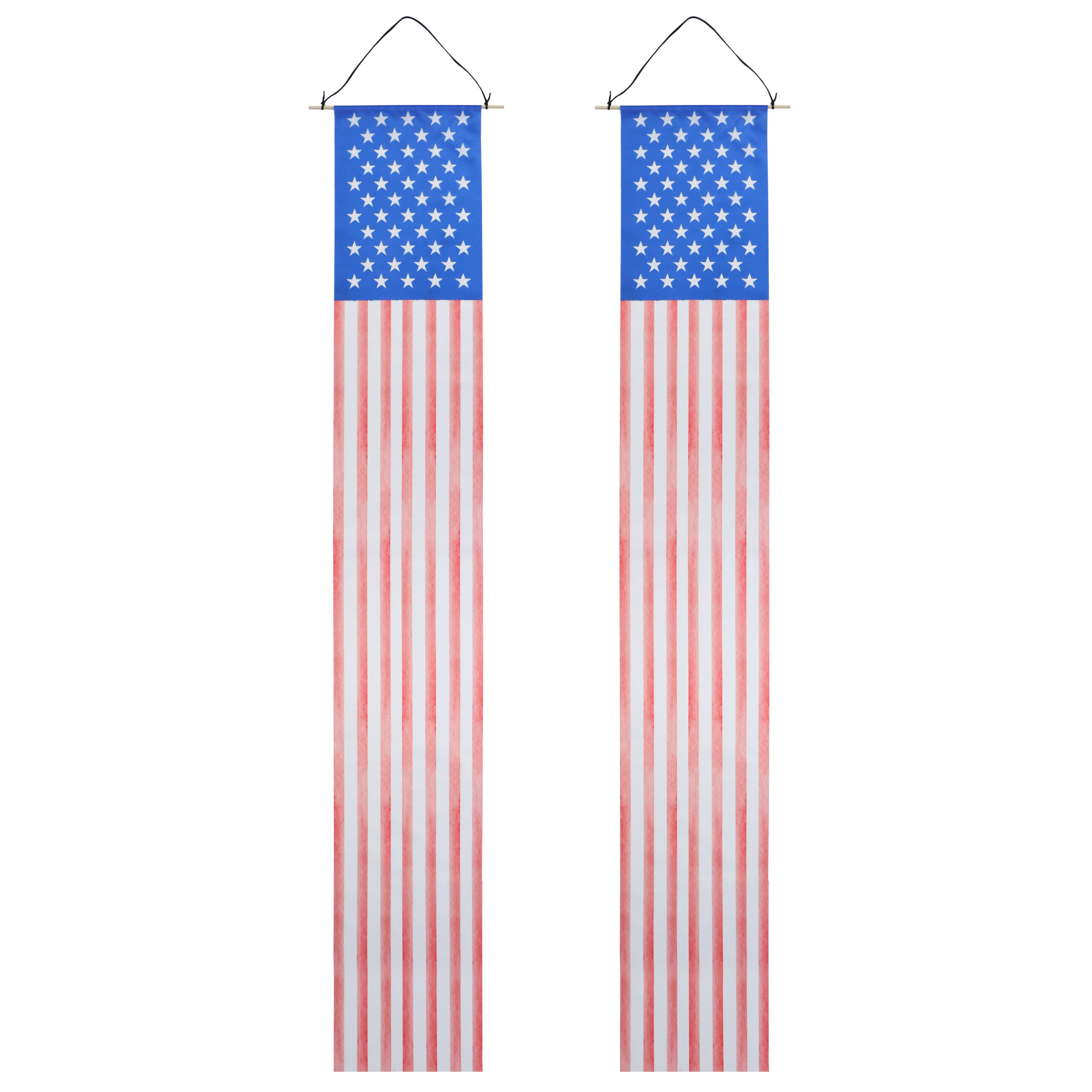 6ft. Red, White & Blue Flag Banners, 2ct. by Celebrate It™