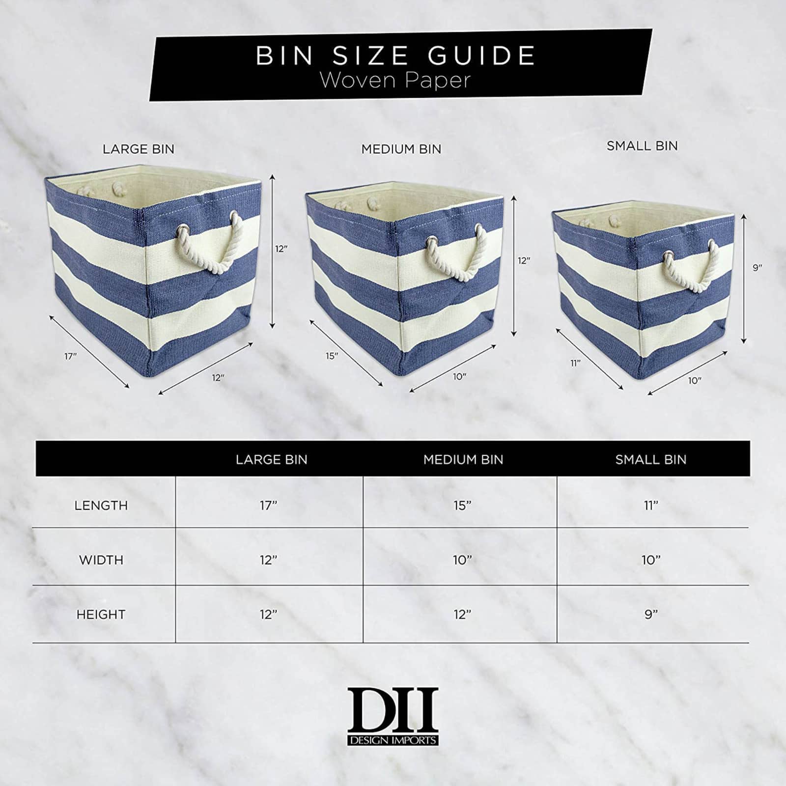 DII® Geo Diamond Rectangle Paper Bin