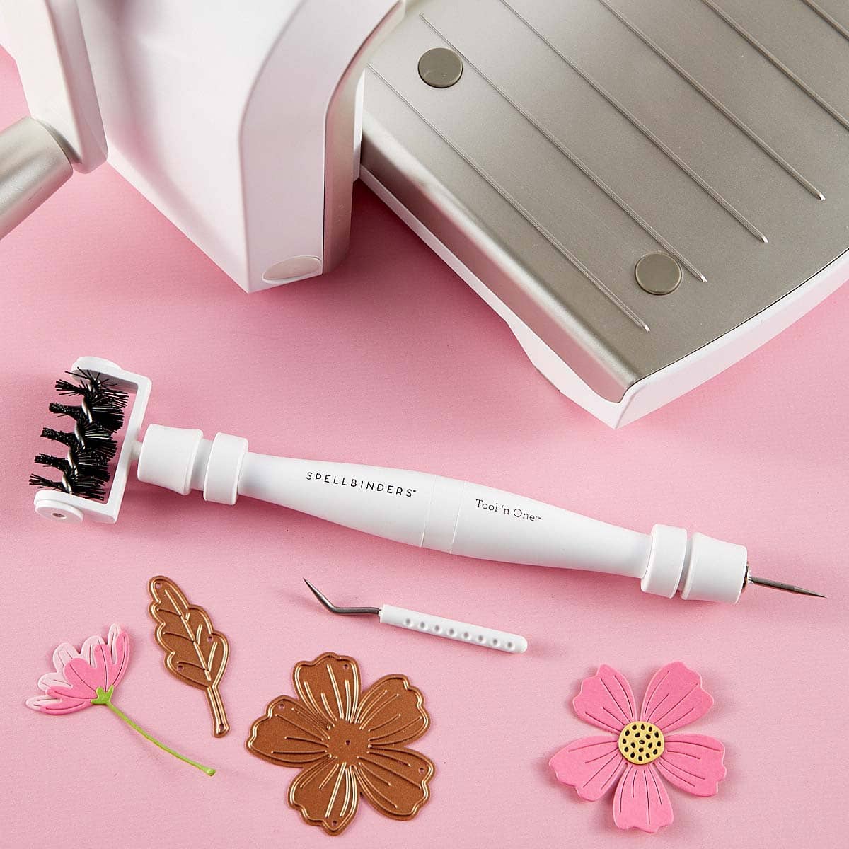 Spellbinders® Tool 'N One™ White Die Cutting Tool Kit
