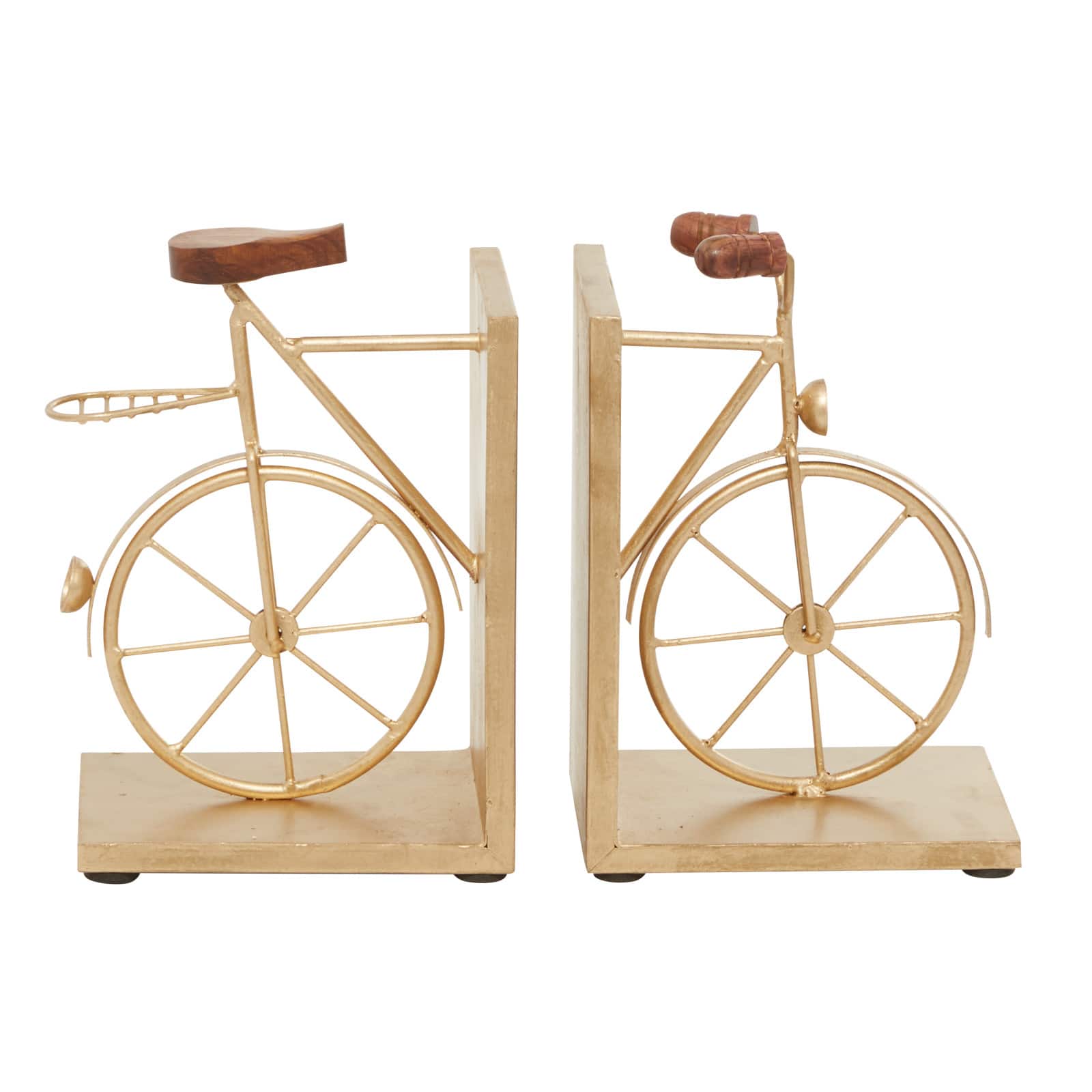 9" Contemporary Bicycle Iron Bookend Set