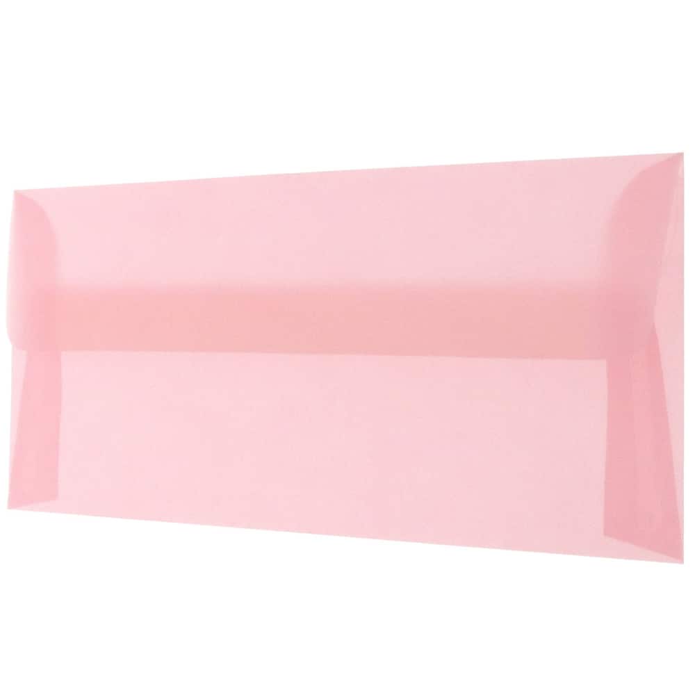 JAM Paper 4.125" x 9.5" Business Translucent Vellum Envelopes