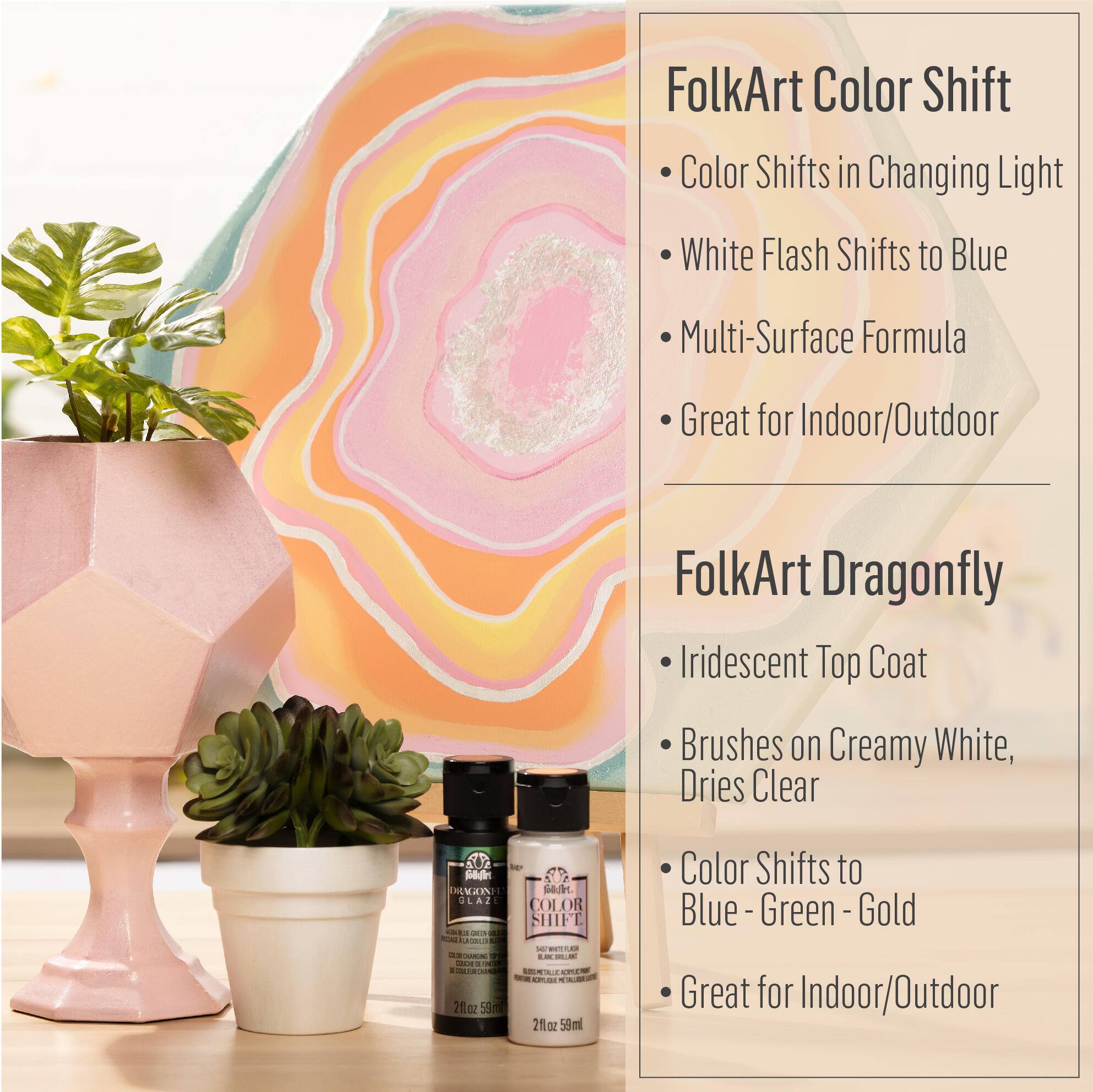 FolkArt® Pastel Rainbow Acrylic Value Paint Set
