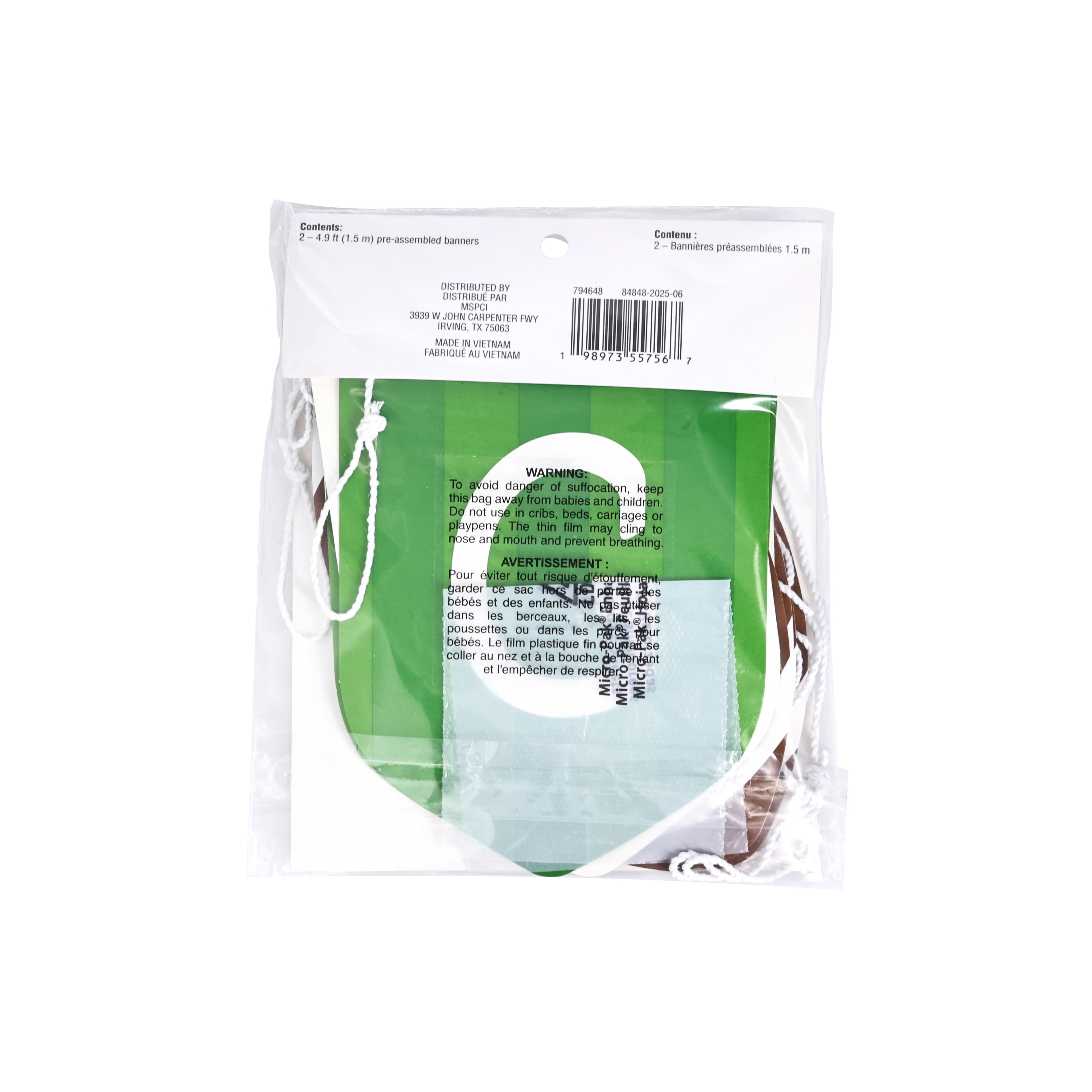 12 Pack: 5ft. Game Time Football Banner Set by Celebrate It™