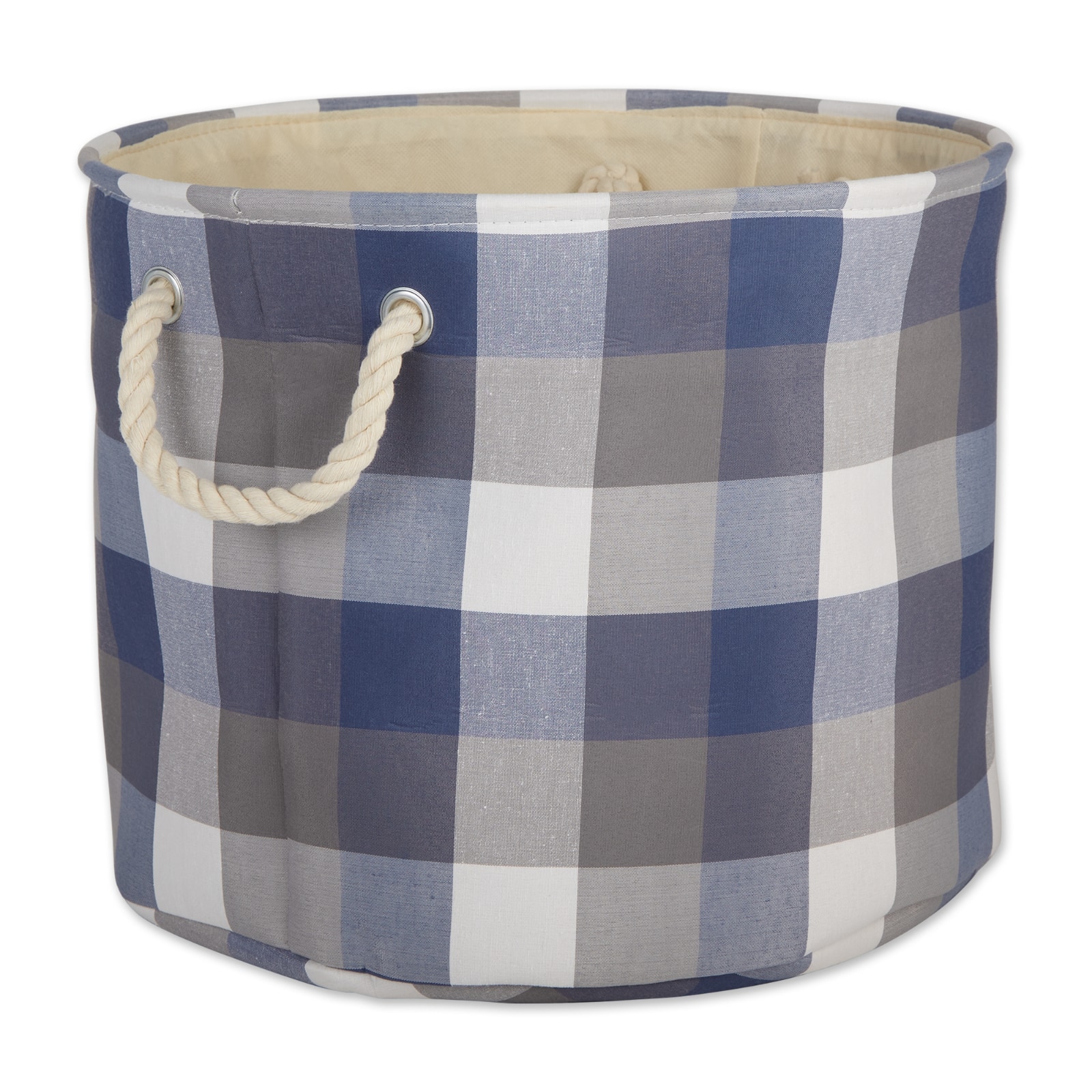 DII® 12" Round Tri-Color Fabric Bin