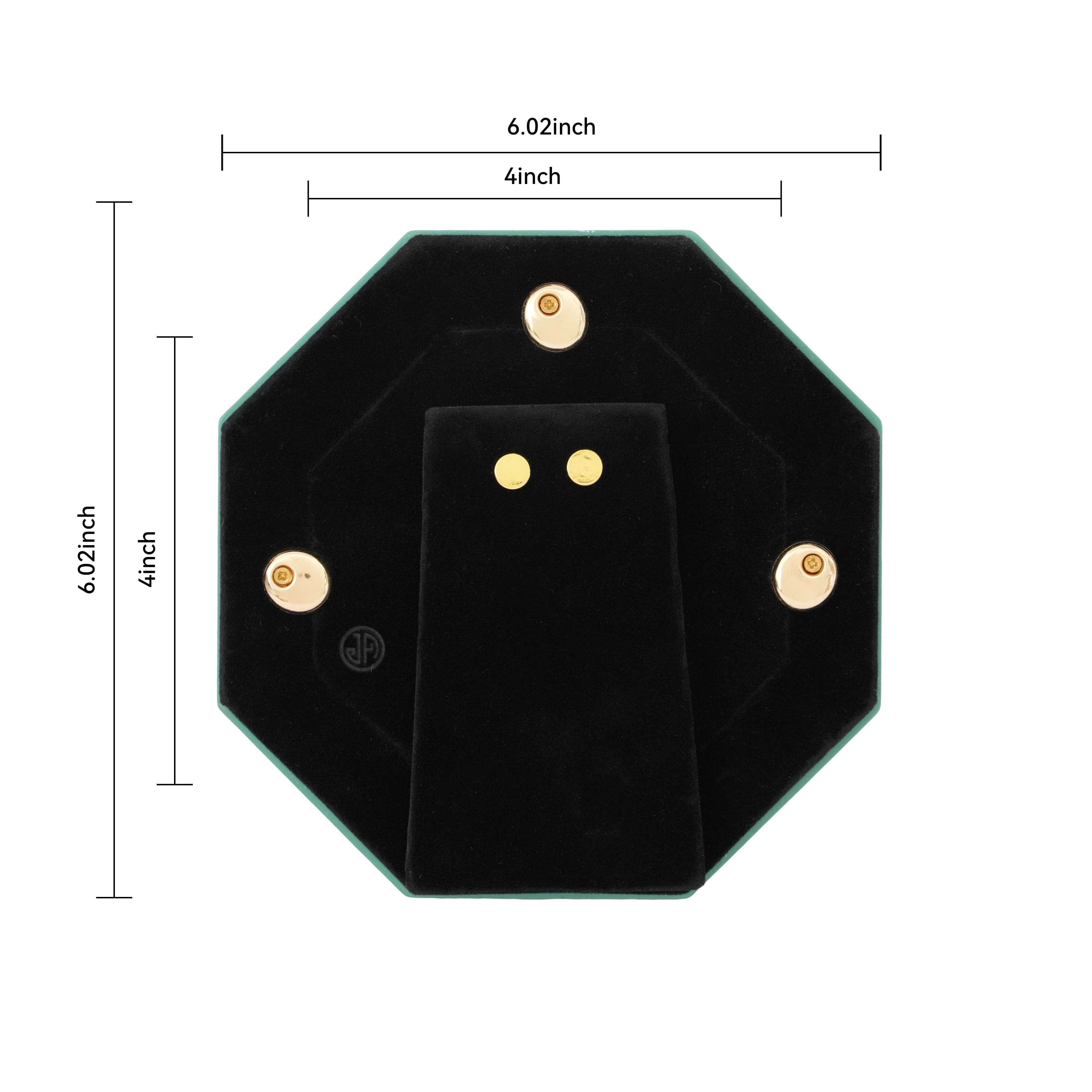 Jonathan Adler x Michaels 4" x 4" Teal & White Greek Key Hexagonal Tabletop Frame