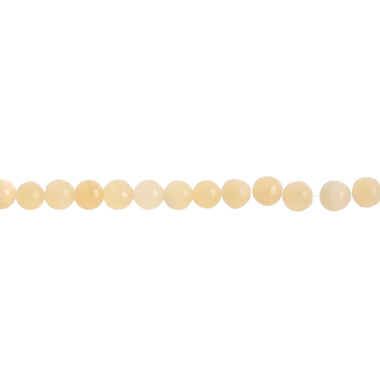 John Bead Earth's Jewels Natural Stone Round Beads, 6mm
