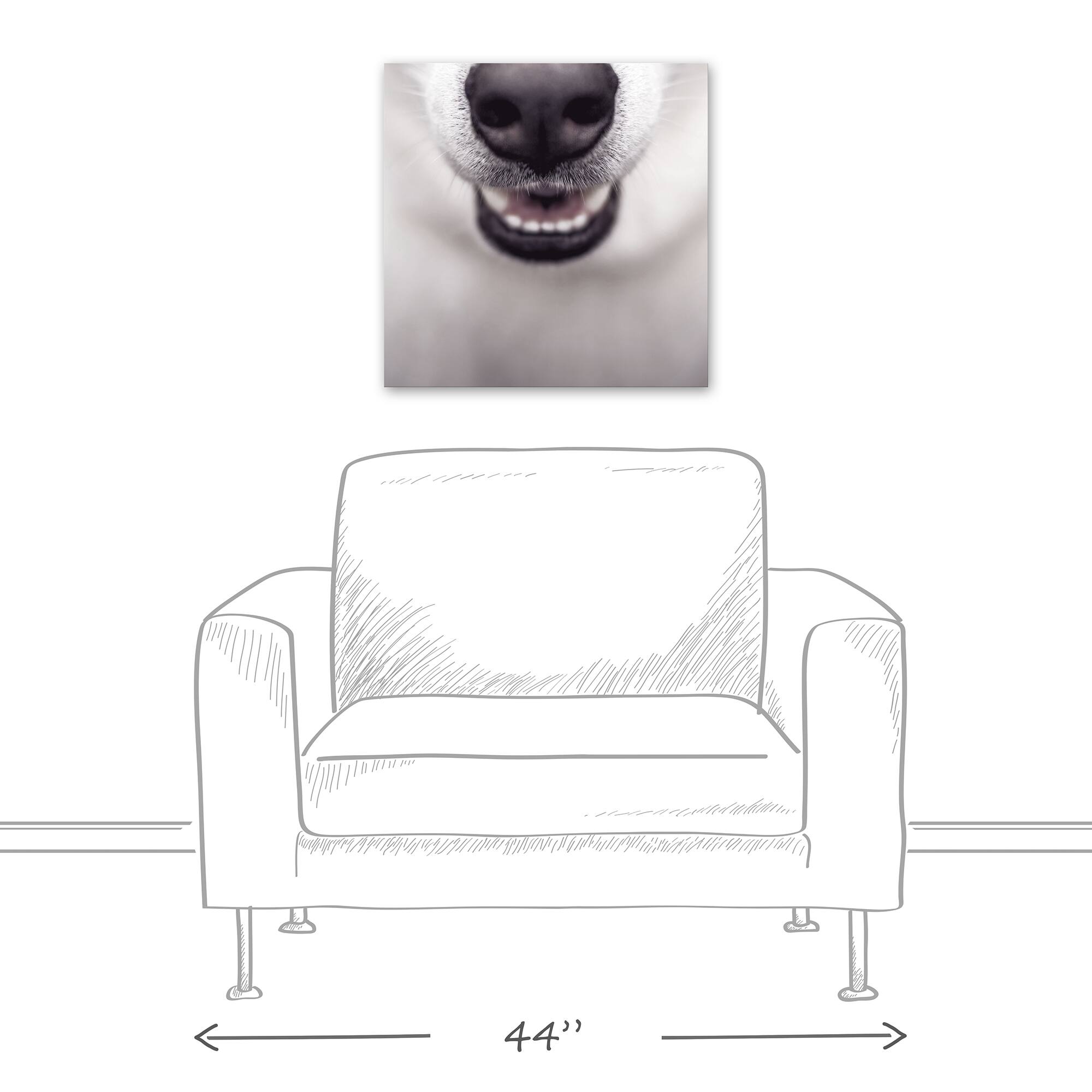 Dog Nose 20" x 20" Canvas Wall Art