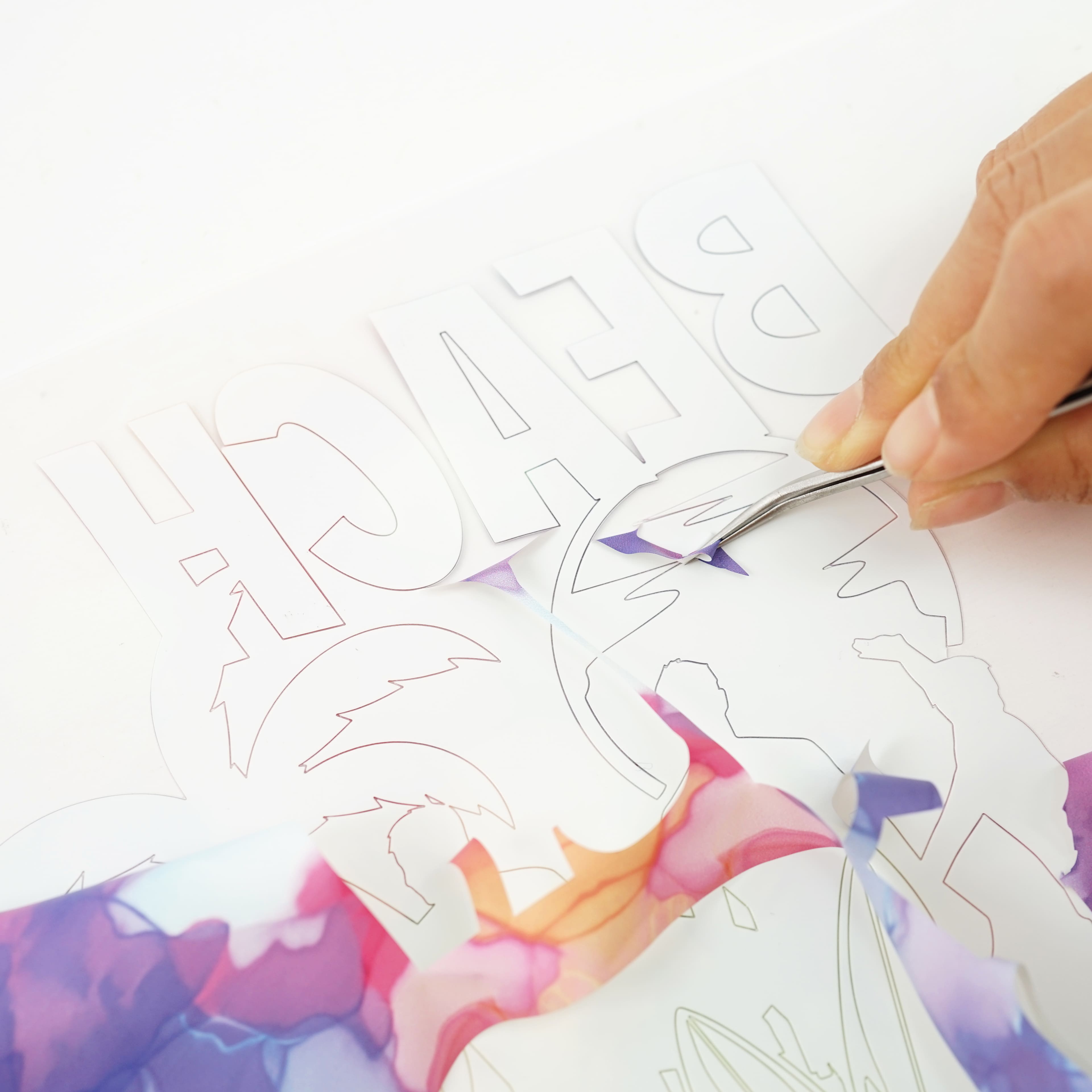 12 Pack: Rainbow Watercolor Heat Transfer Vinyl by Make Market®