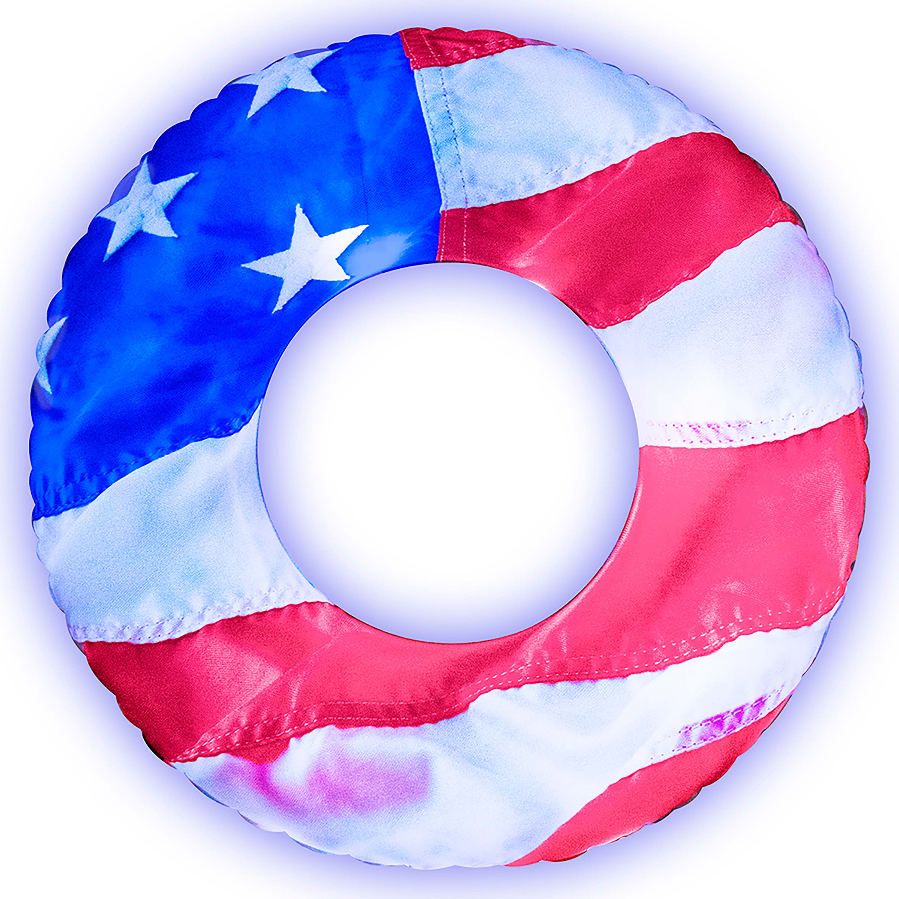 PoolCandy RealPrint® Illuminated LED Stars & Stripes Large Pool Tube