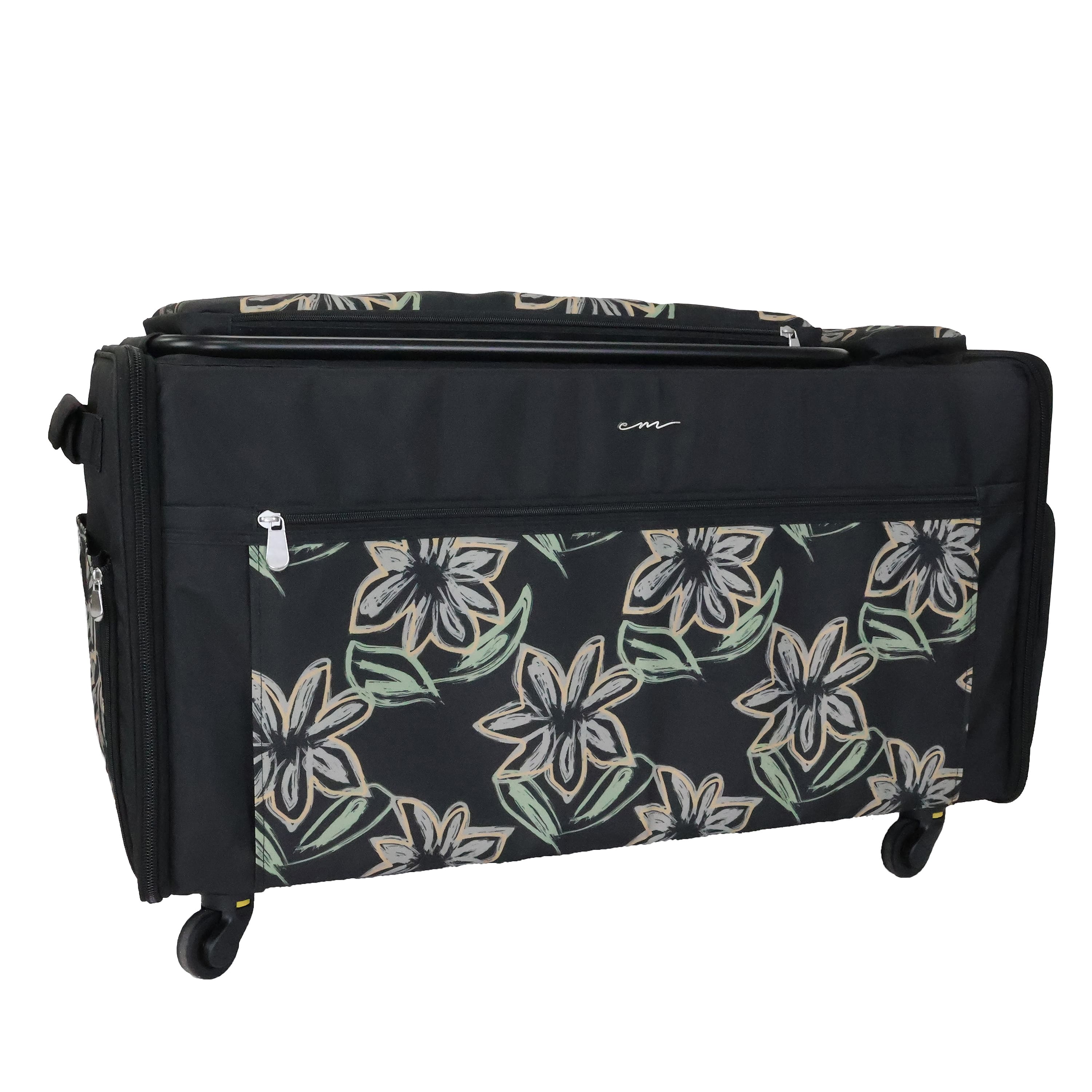 Everything Mary Floral Design Jumbo Rolling Craft Tote