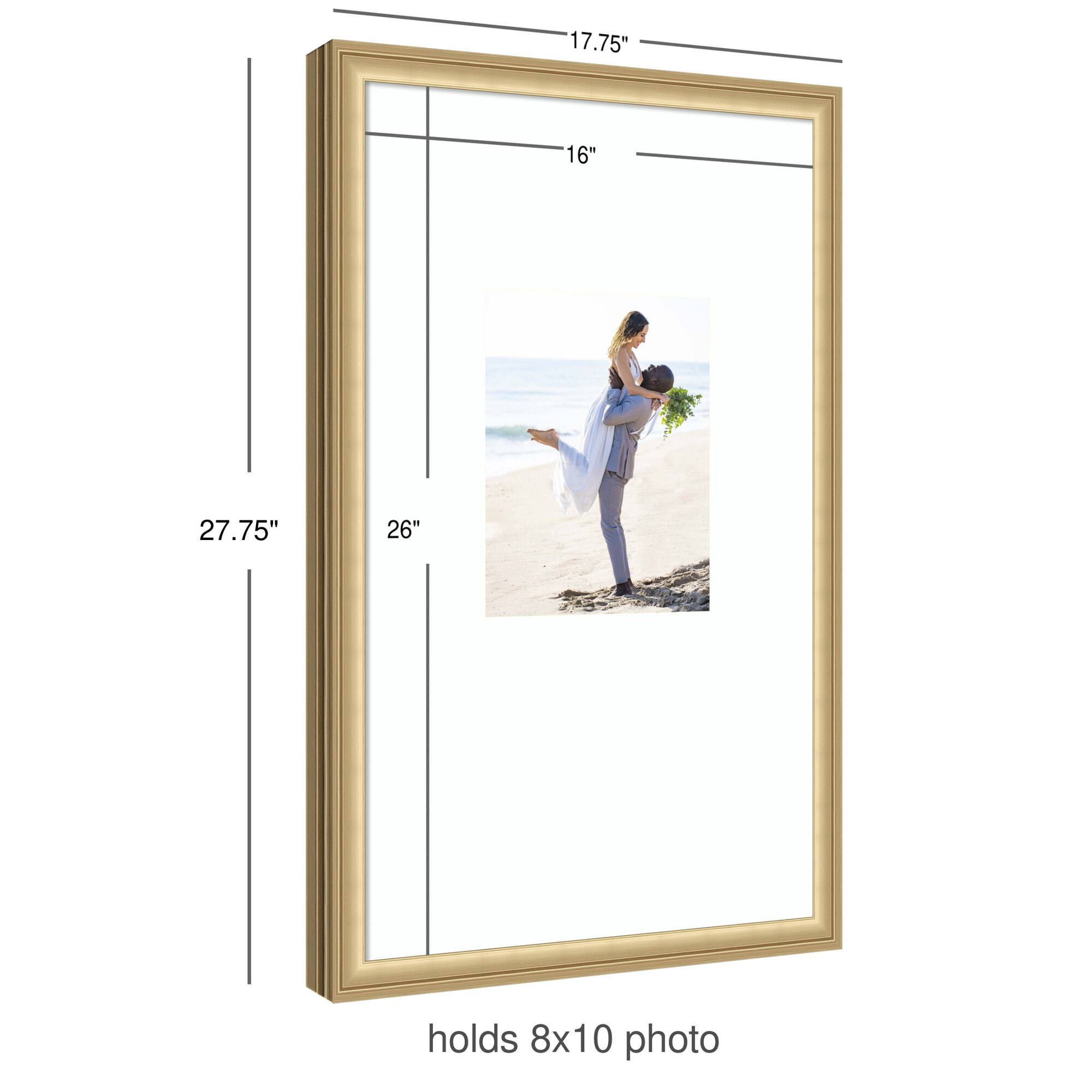 Kate and Laurel Florence Gold Photo Frame with Mat