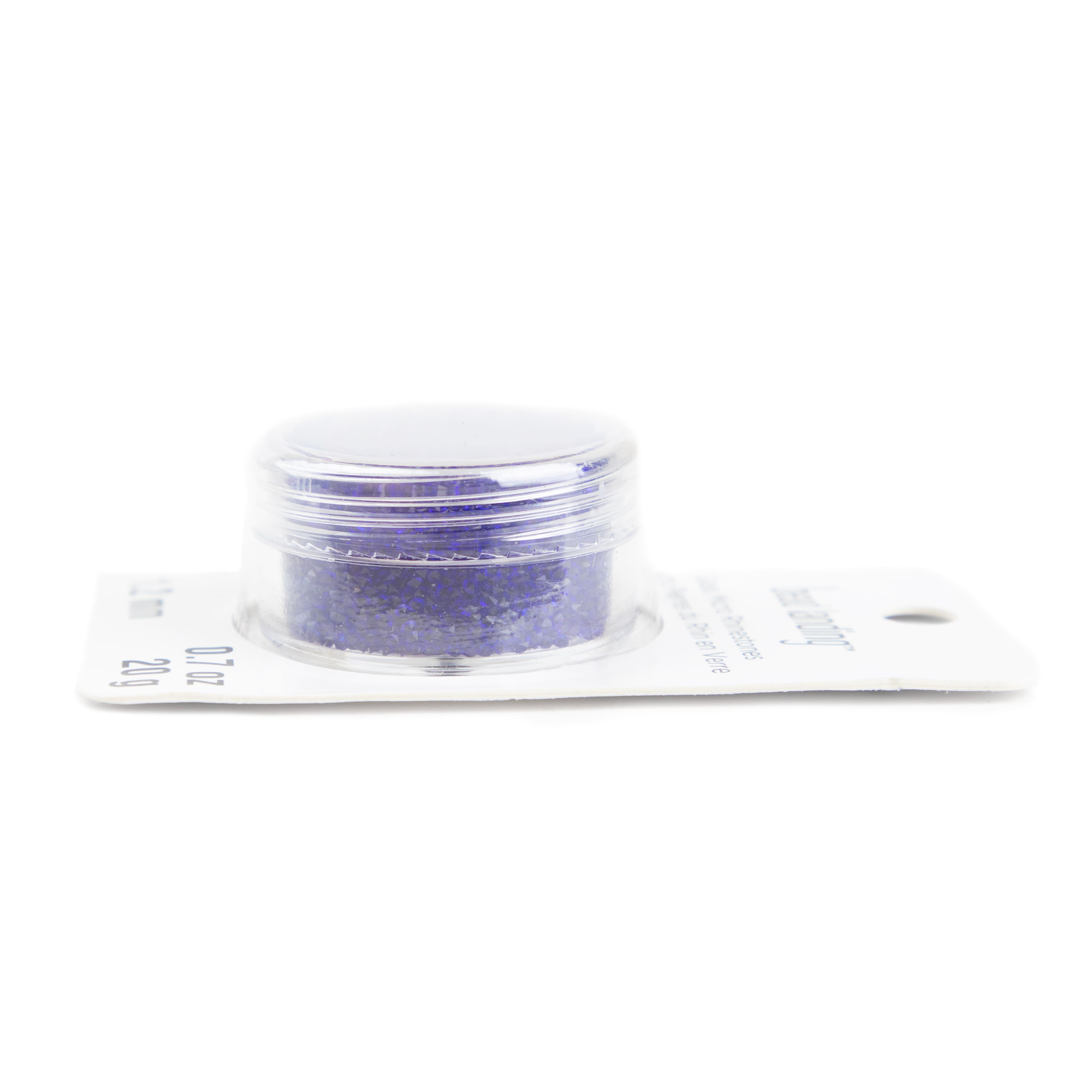 12 Pack: 1.2mm Glass Micro Rhinestones by Bead Landing™, 0.7oz.