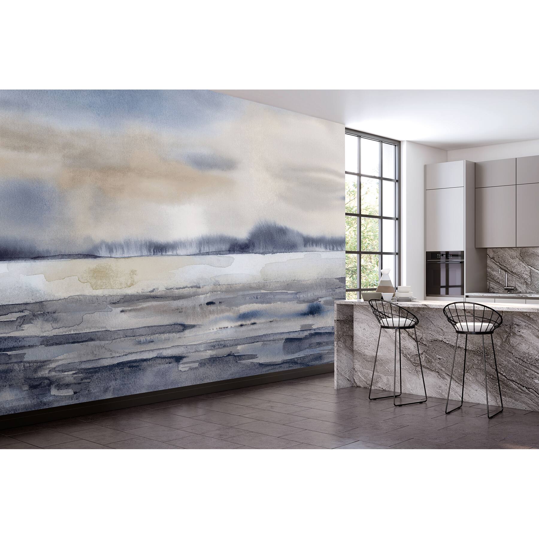 Ohpopsi Winter Sunset Wall Mural