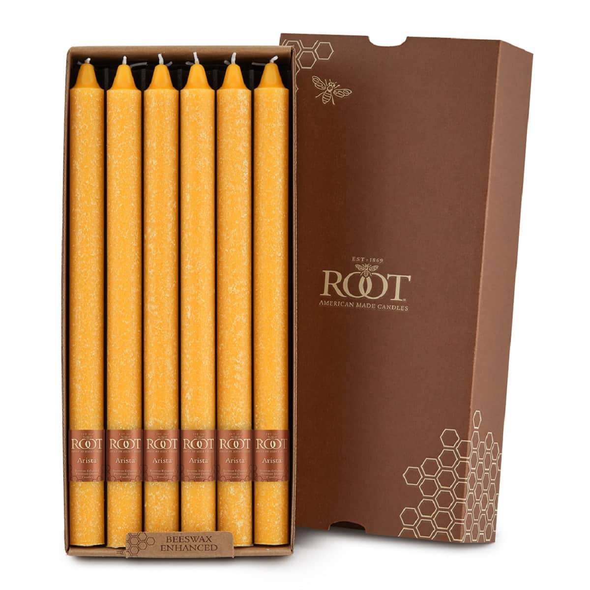 Root Candles 12" Unscented Timberline™ Arista™ Taper Candles