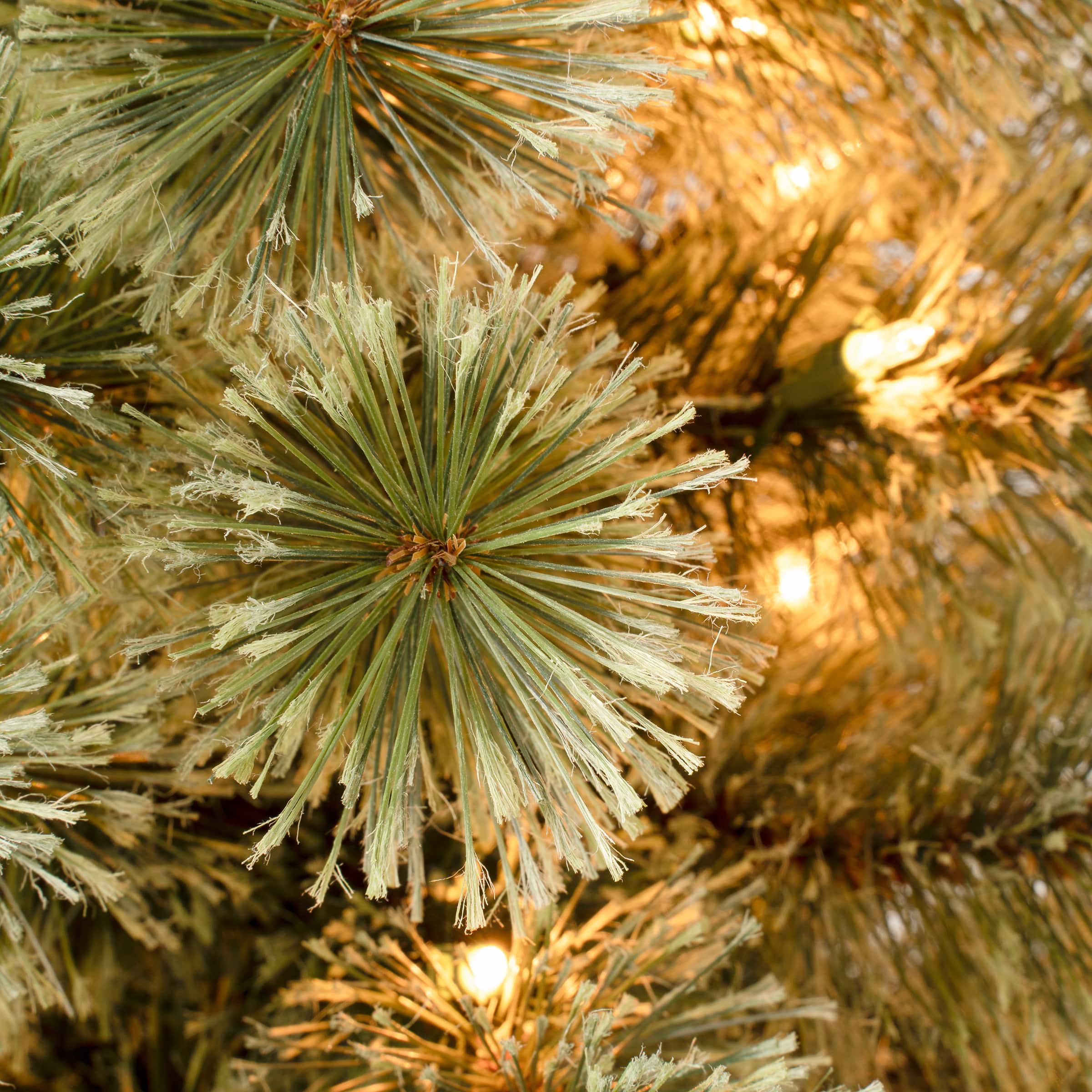 4.5 ft. Pre-Lit Arcadia Cashmere Pine Slim Artificial Christmas Tree, Clear Lights