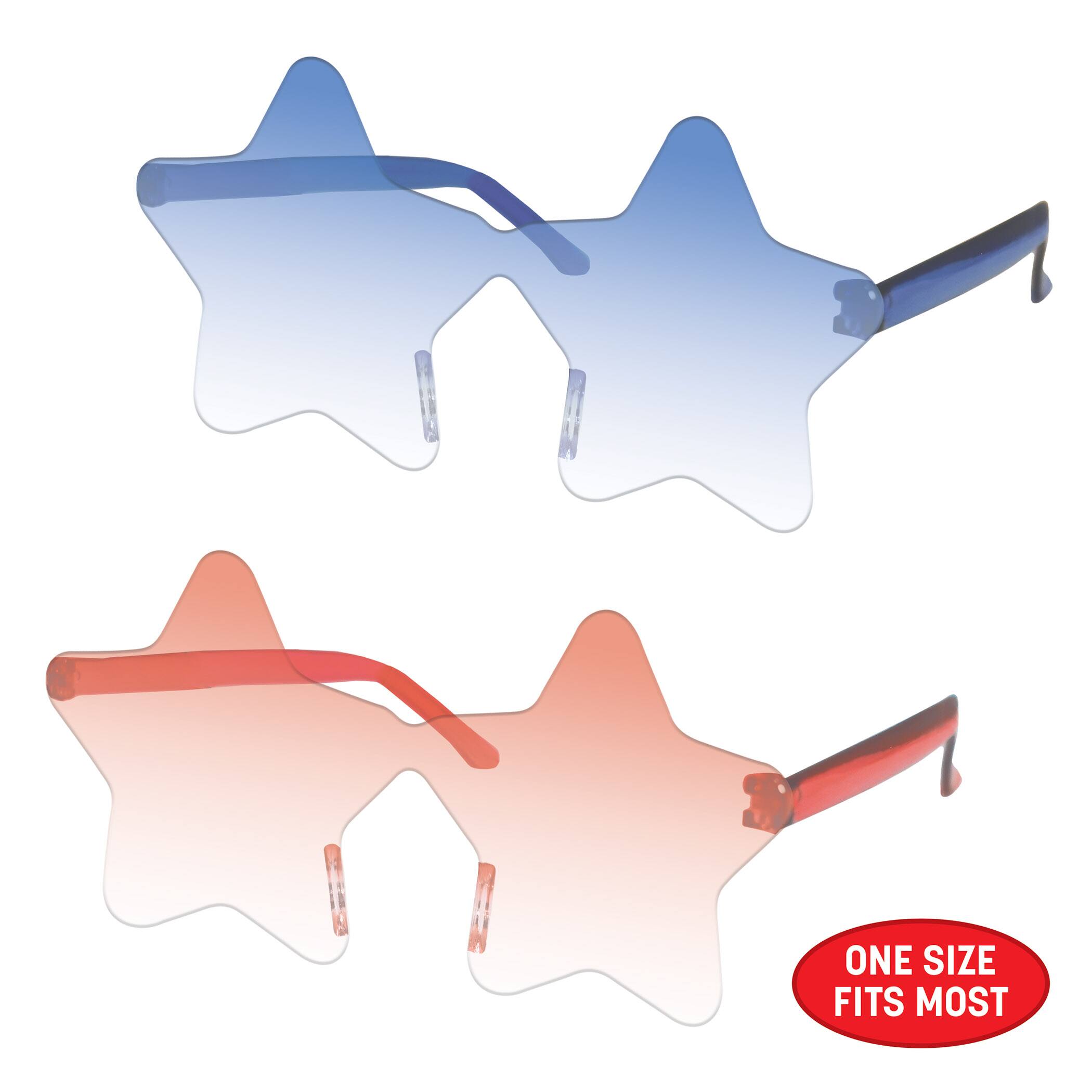 Beistle Red & Blue Star Glasses, 4ct.