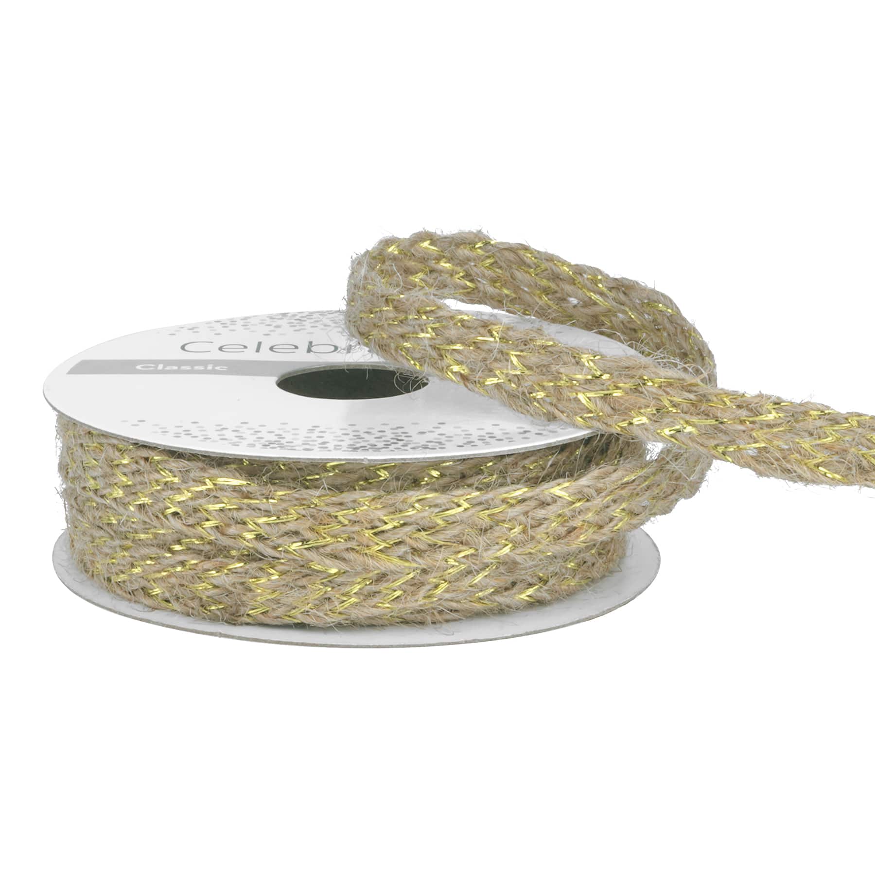 12 Pack: 7/16" x 5yd. Metallic Jute Ribbon by Celebrate It®