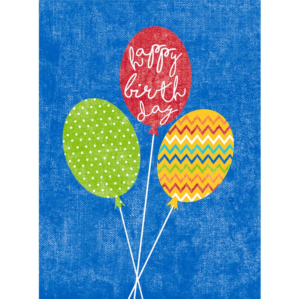 JAM Paper Wish Big Blank Assorted Birthday Card Set, 36ct.