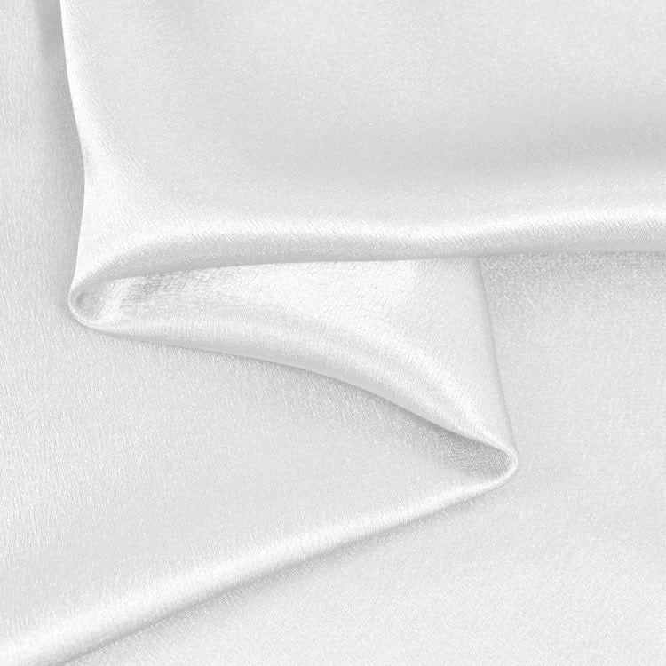 White Crepe Back Satin