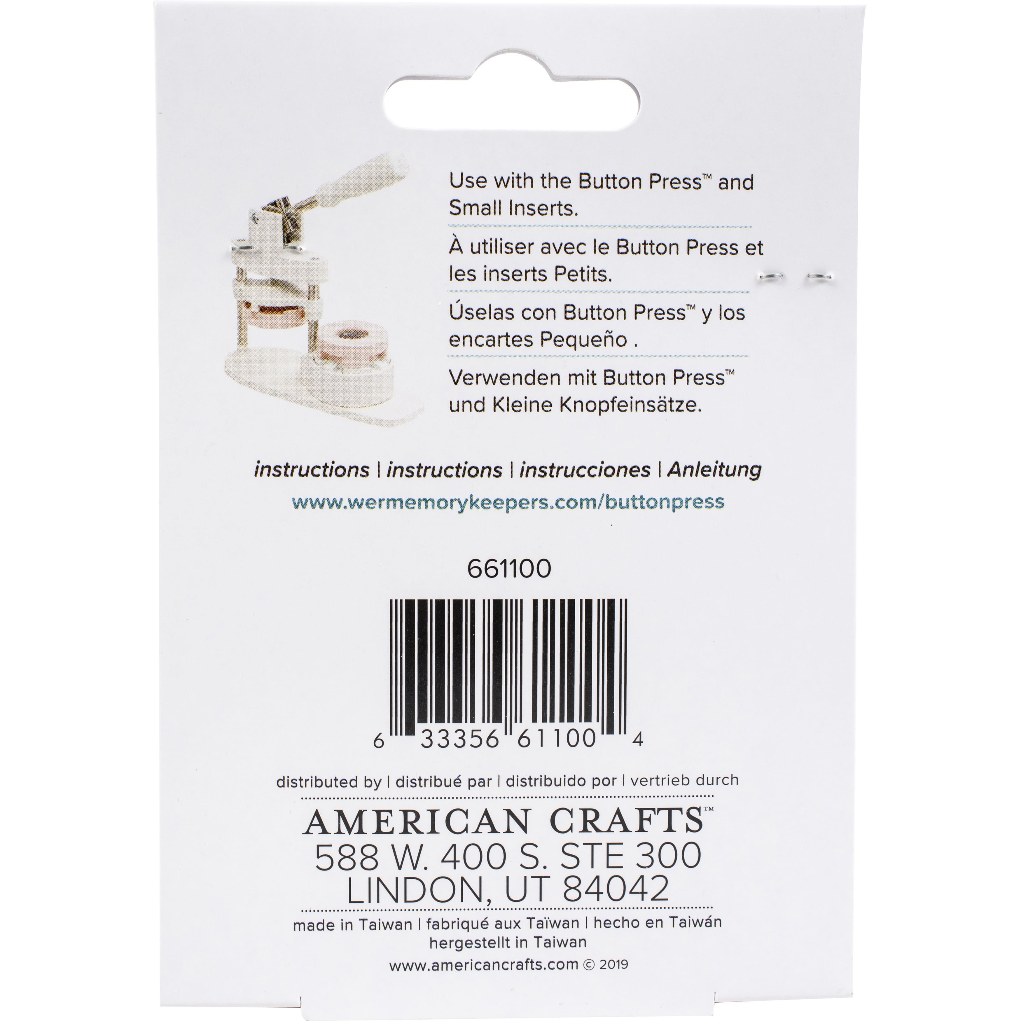 We R Memory Keepers® Button Press™ Paper Clip Backers Kit, Makes 5