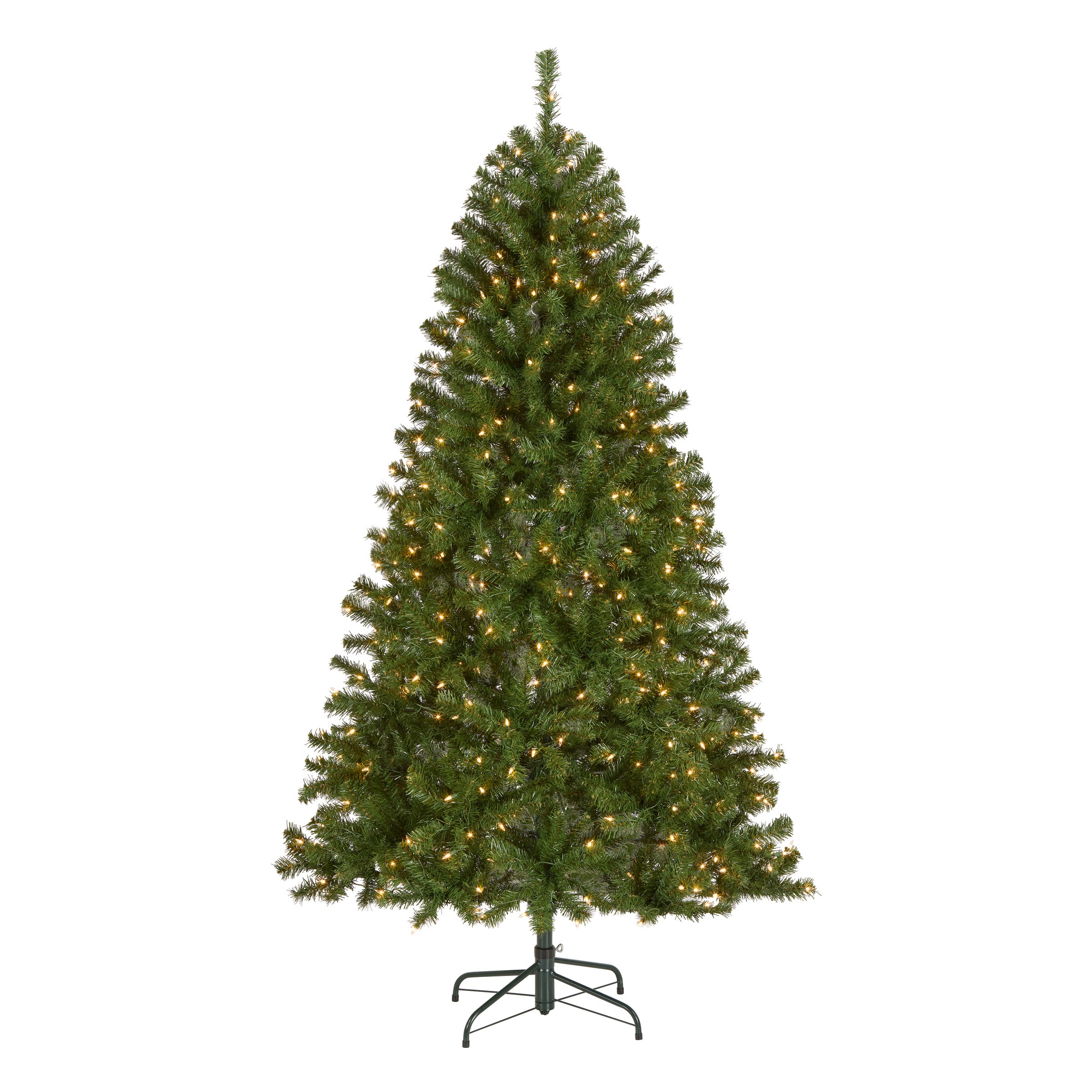 6.5ft. Pre-Lit North Valley® Spruce Artificial Christmas Tree, Clear Lights