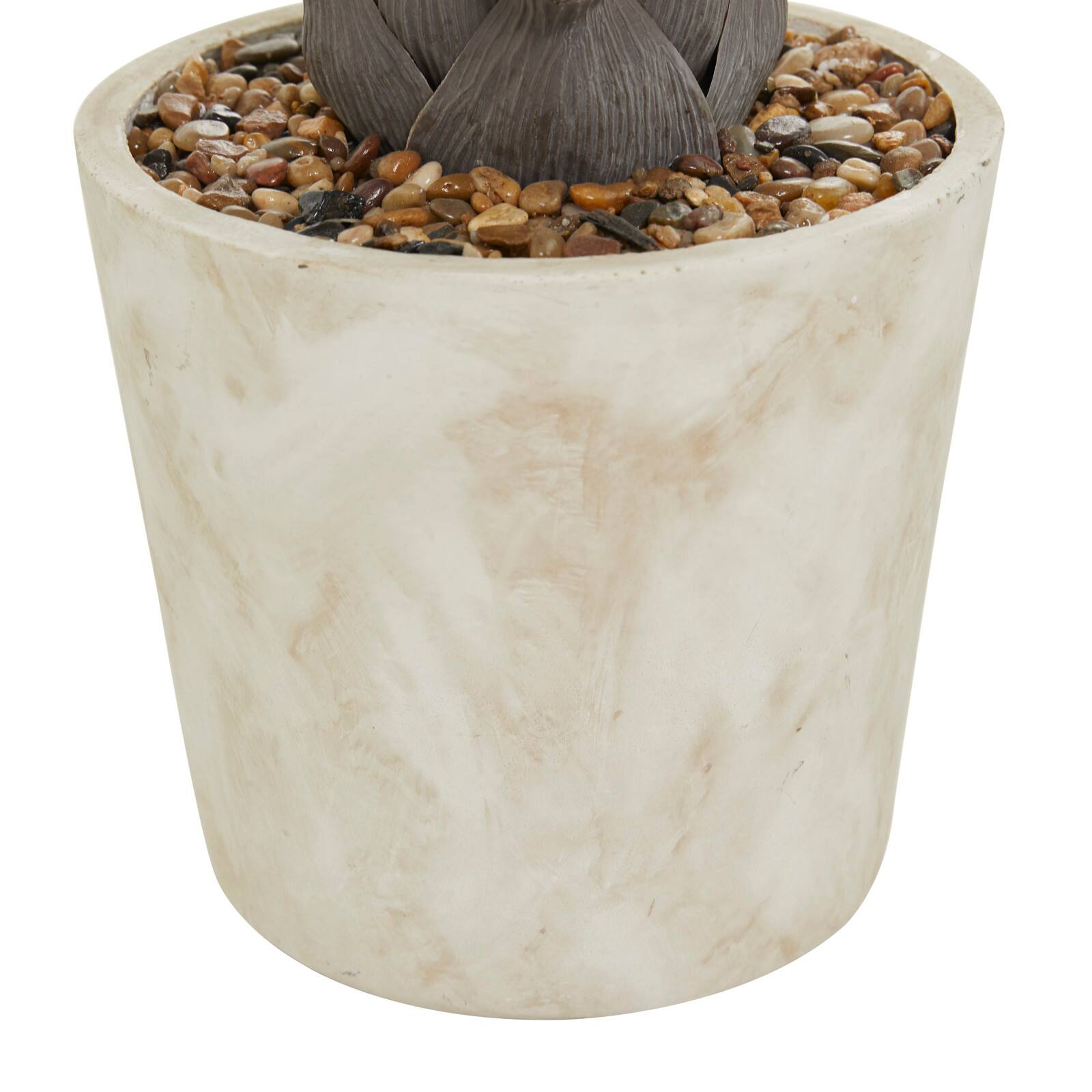 2.5ft. Potted Beige Plastic Contemporary Artificial Foliage