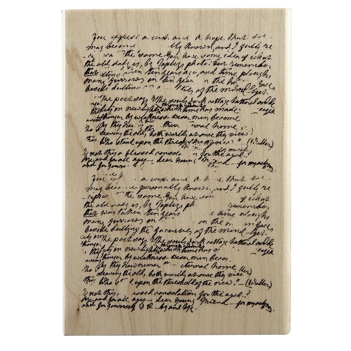 6 Pack: Manuscript Wood Stamp by Recollections™