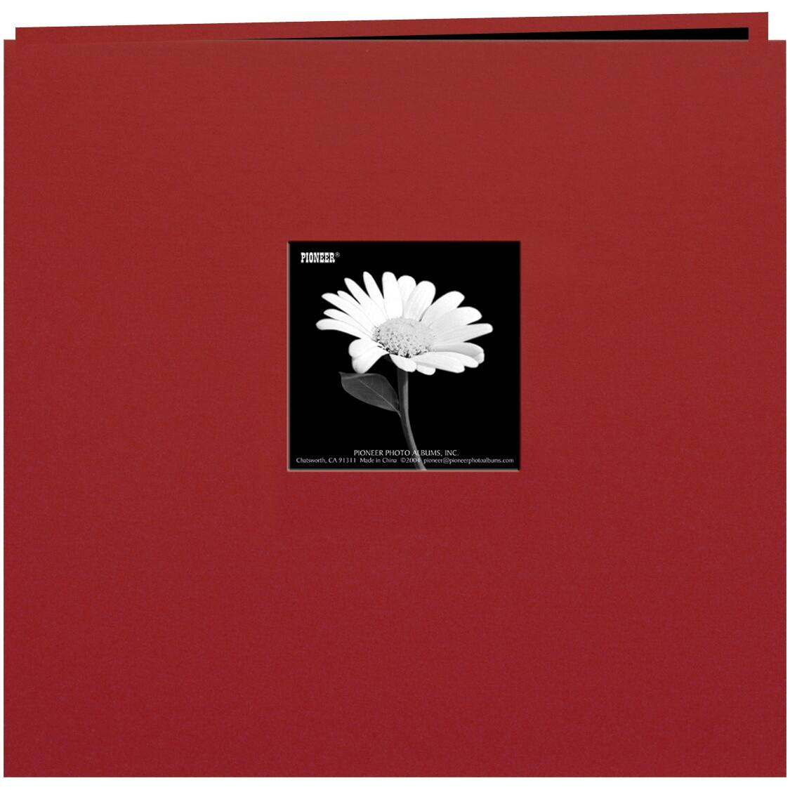 Pioneer® Book Cloth Cover Post Bound Album, 12" x 12"