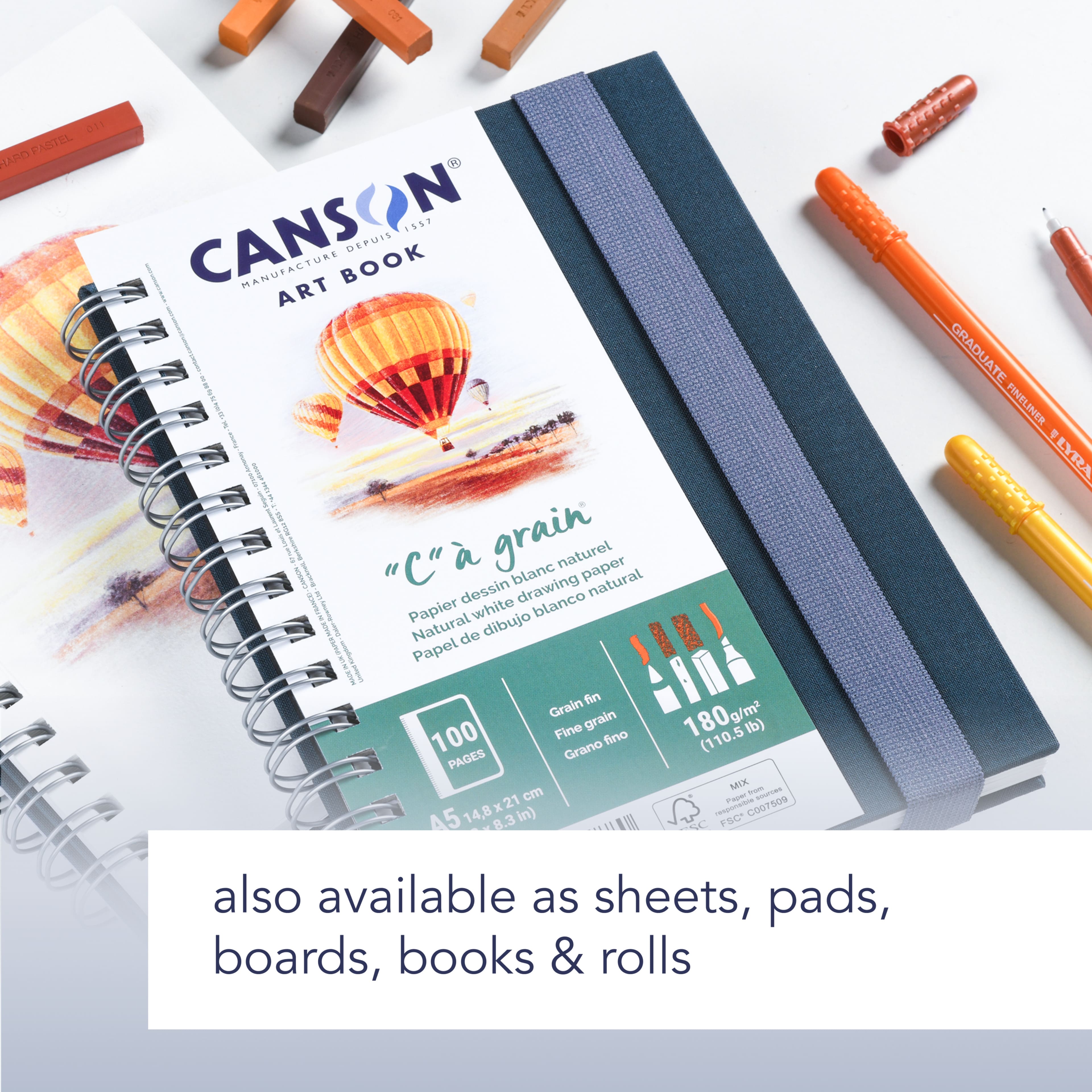 Canson® 9" x 12" "C" à Grain® Drawing Pad