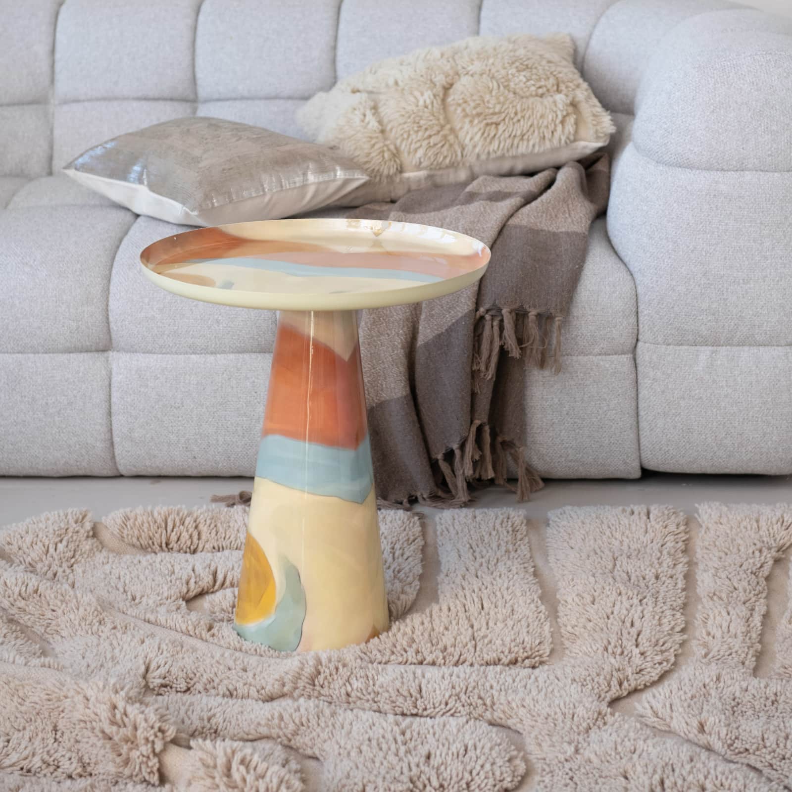 Hello Honey® 71" x 47" Natural Tactile Elegance Hand-Woven Rug
