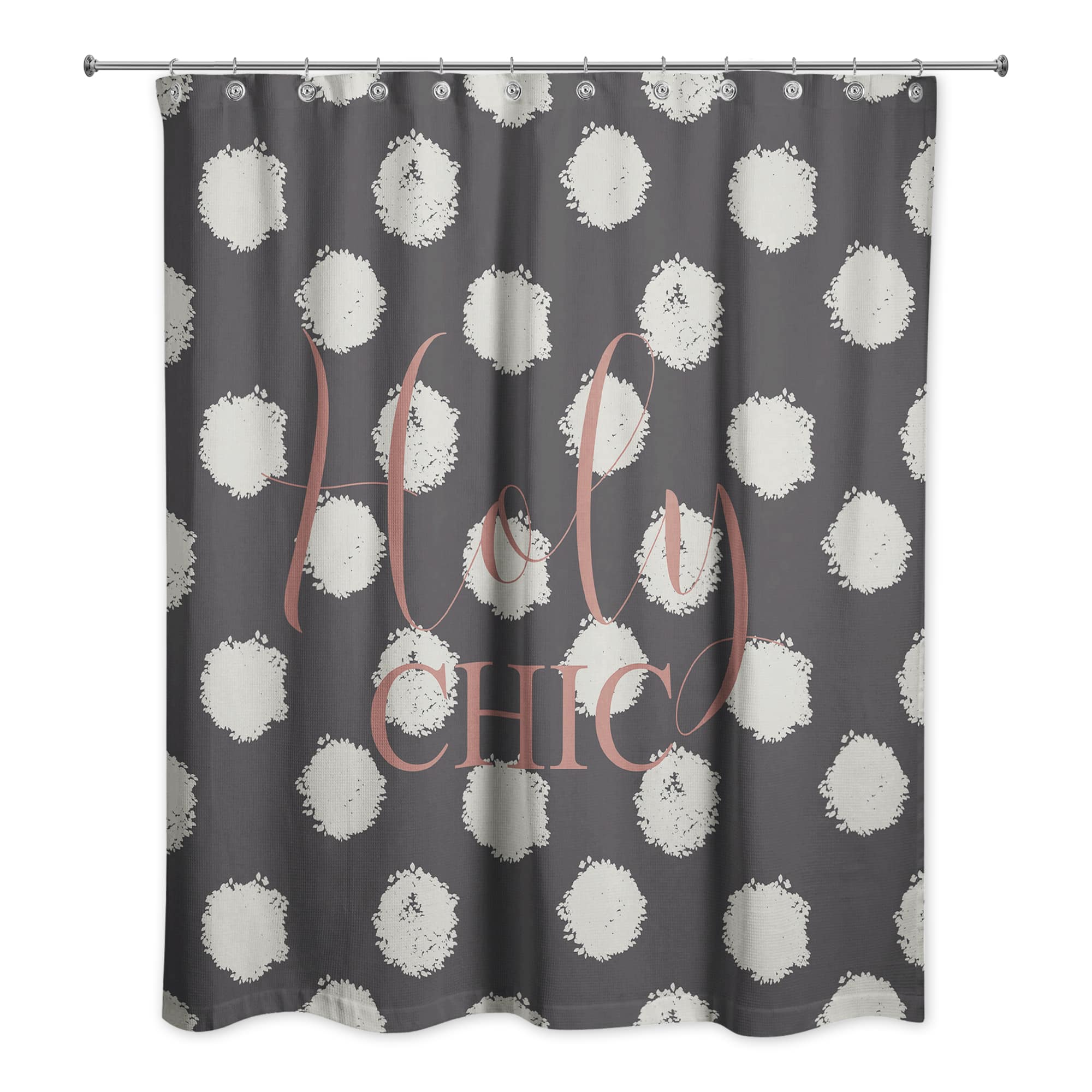 Holy Chic Polka Dots Shower Curtain