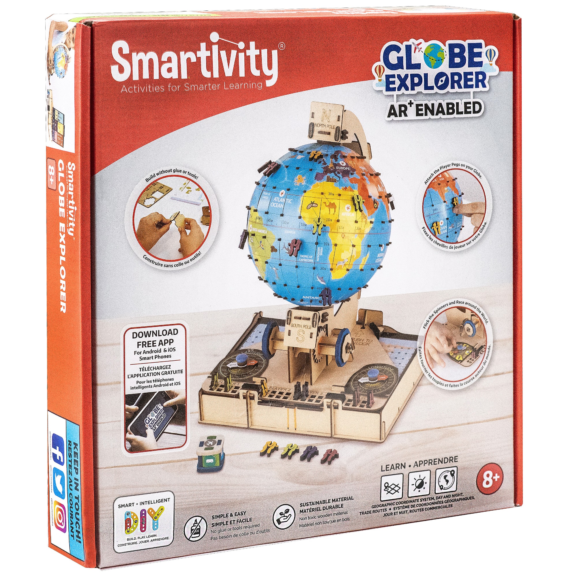 Elenco® Smartivity® Globe Explorer Wooden Model Engineering STEM Learning Toy