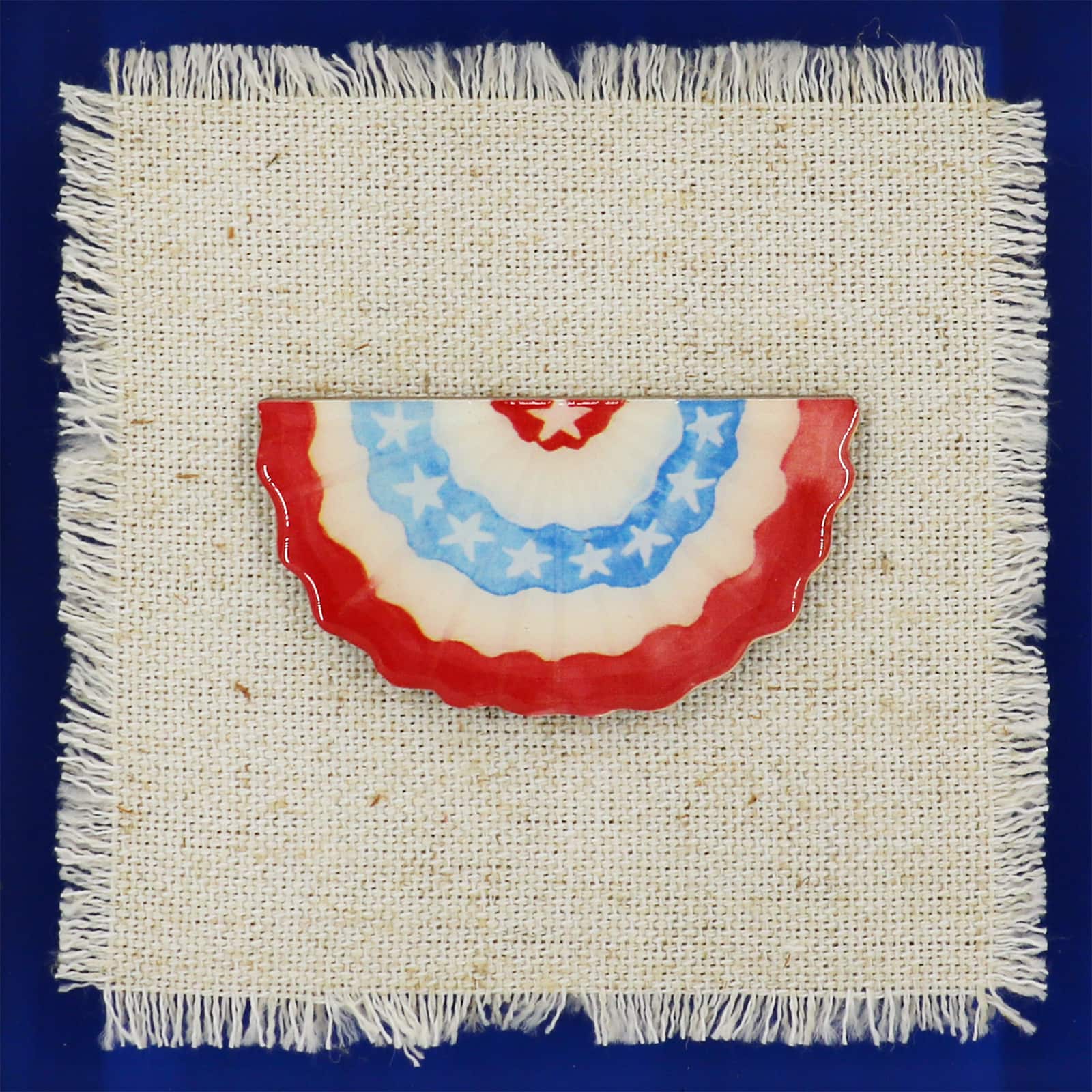 Red, White & Blue 6" Patriotic Bunting Tabletop Décor by Celebrate It™