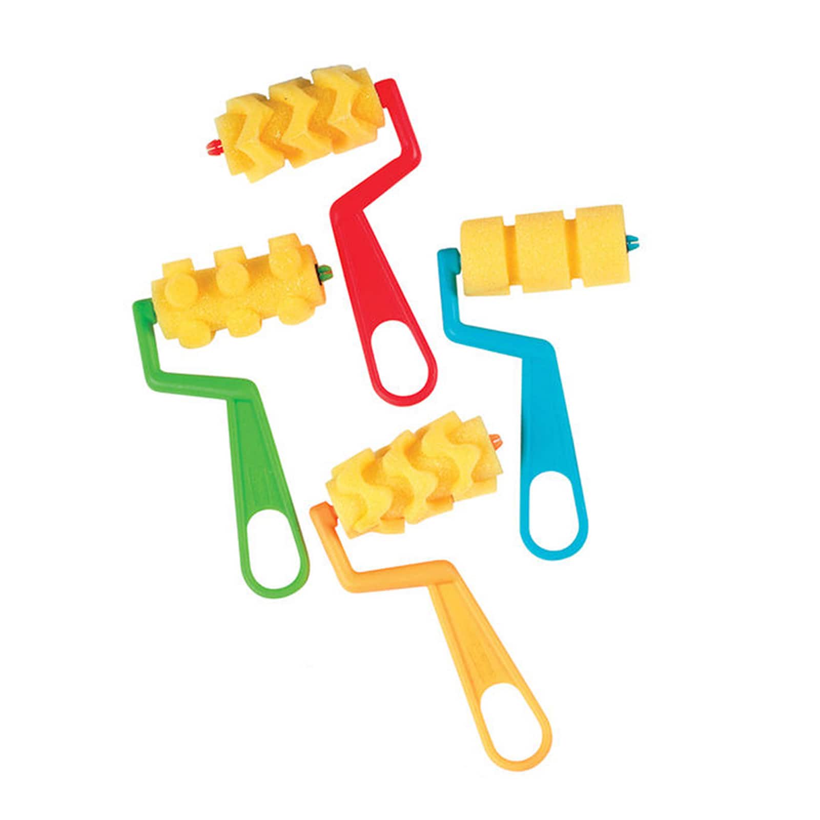 Creativity Street Assorted Colors & Sizes Foam Rollers & Brush Classroom Pack, 14ct.