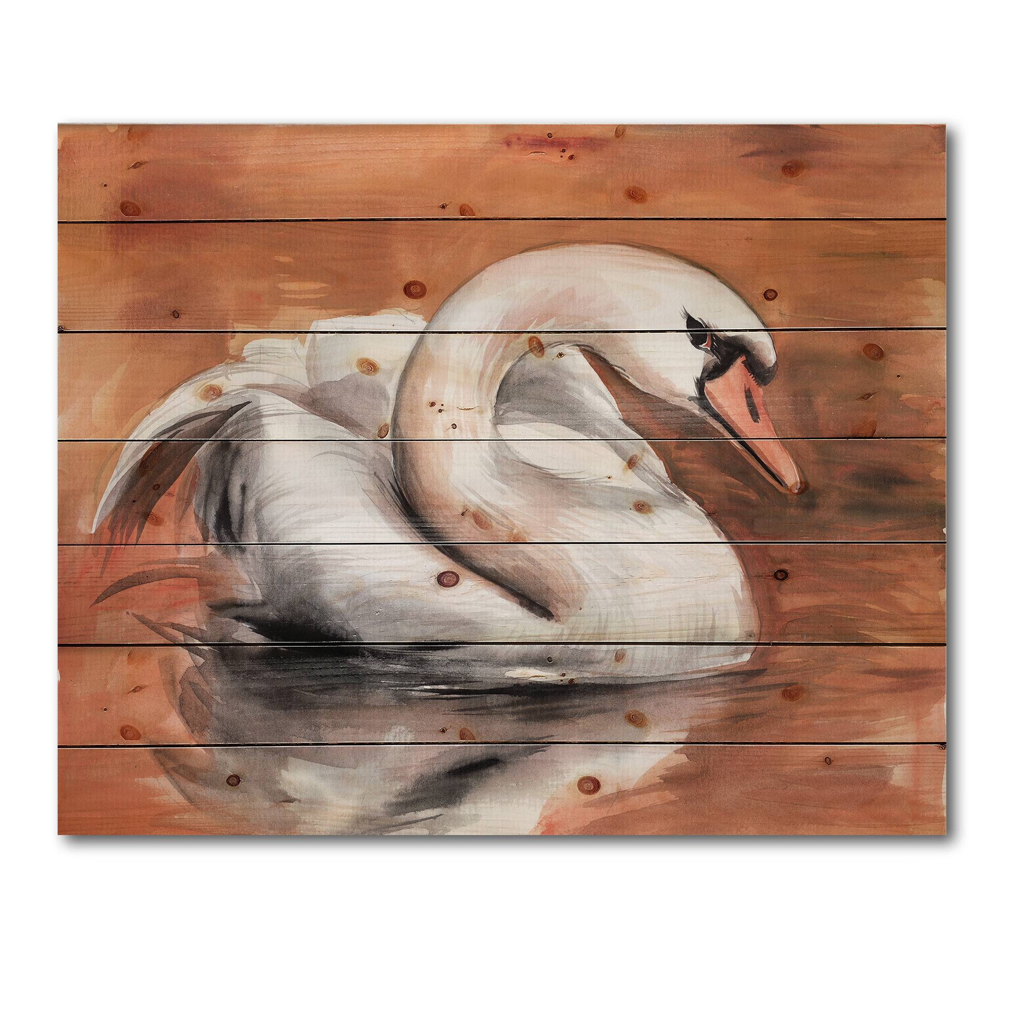 Designart - Swan On The Water