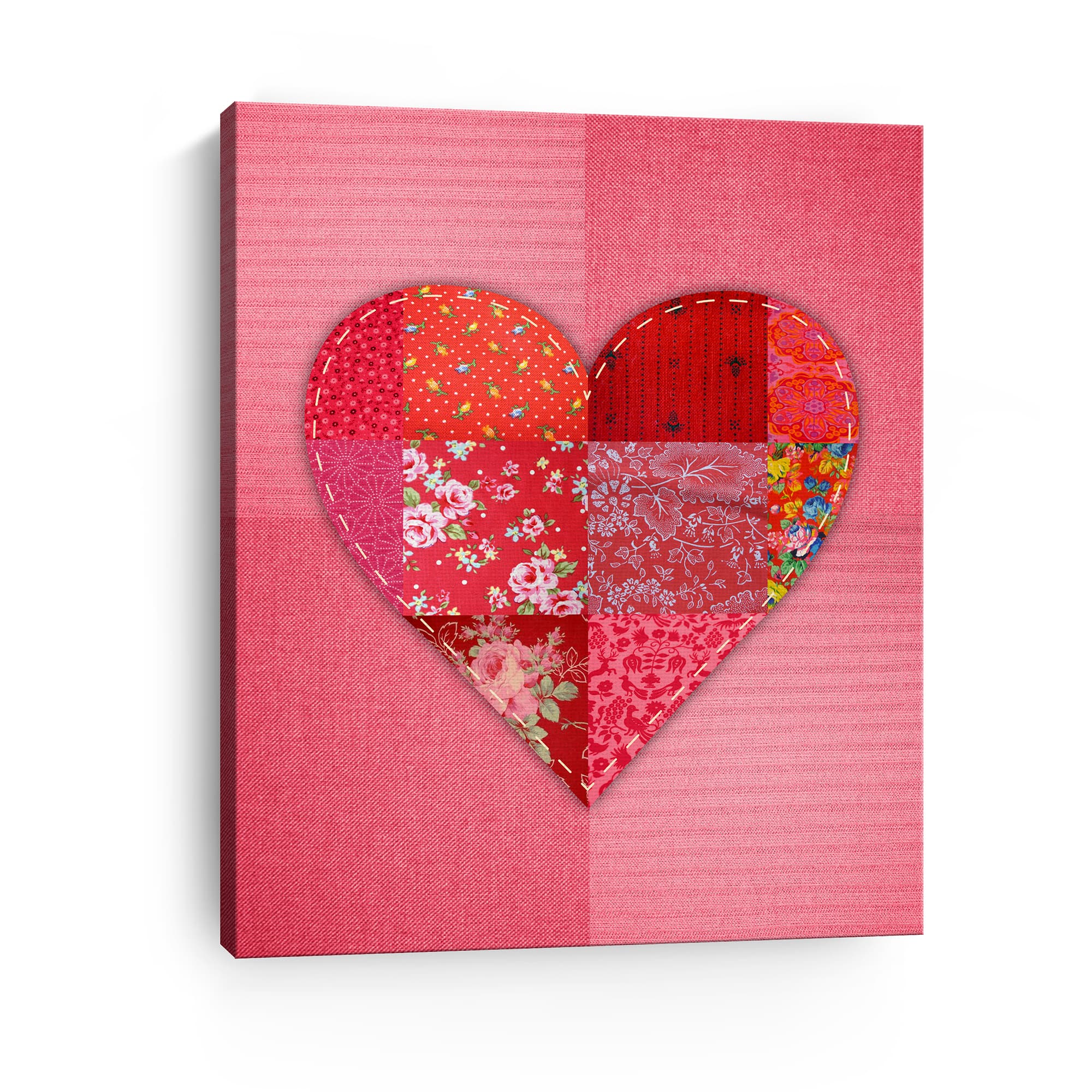 Patch Heart Canvas Giclée Art