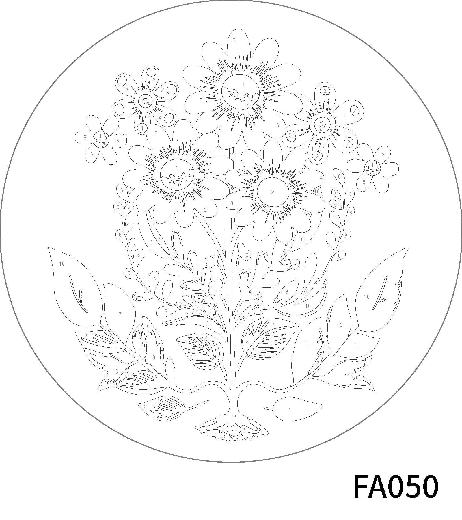 Folk Art Paint-by-Number Plywood Surface Kit by Artist's Loft®