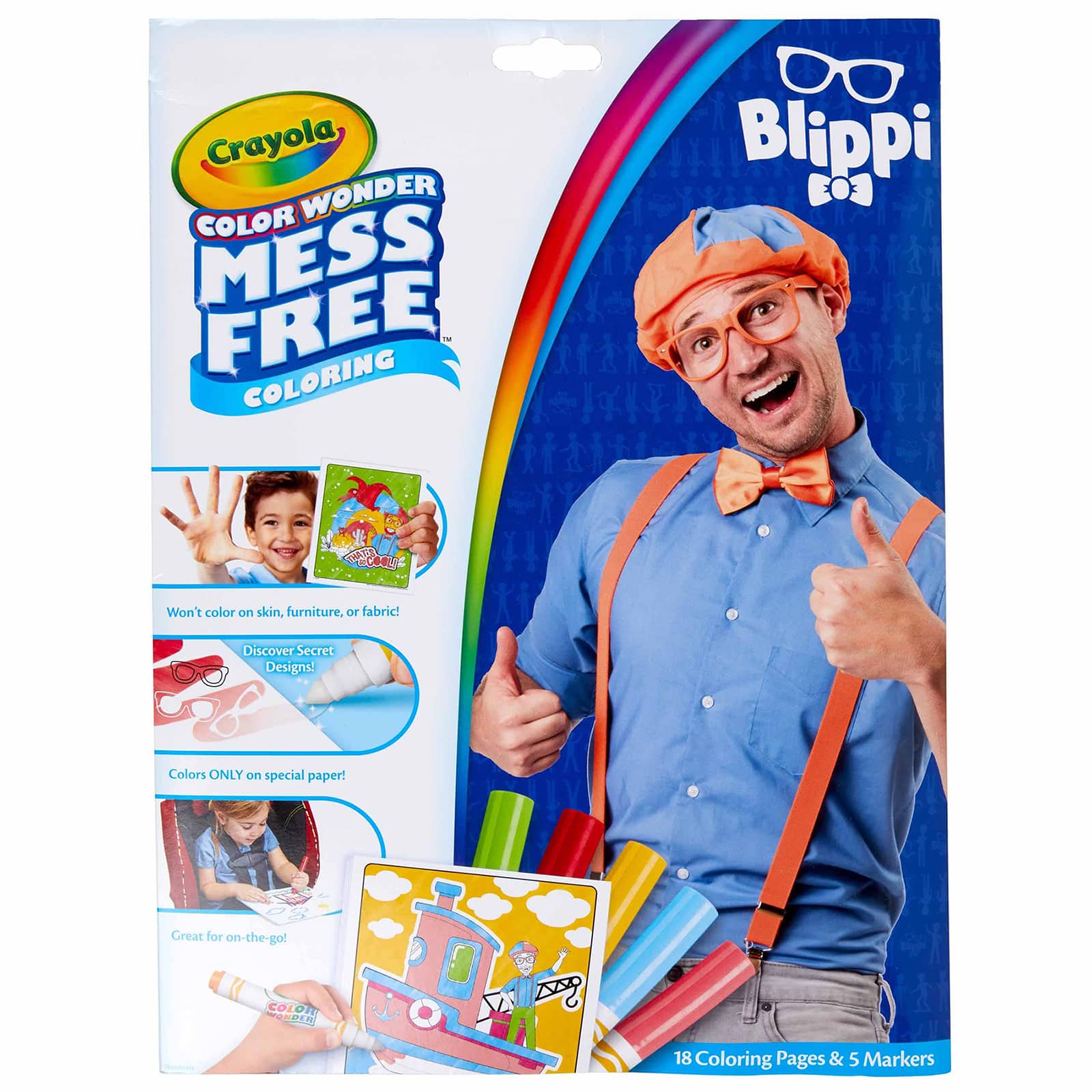 Crayola® Color Wonder® Blippi Coloring Pad & Markers Kit