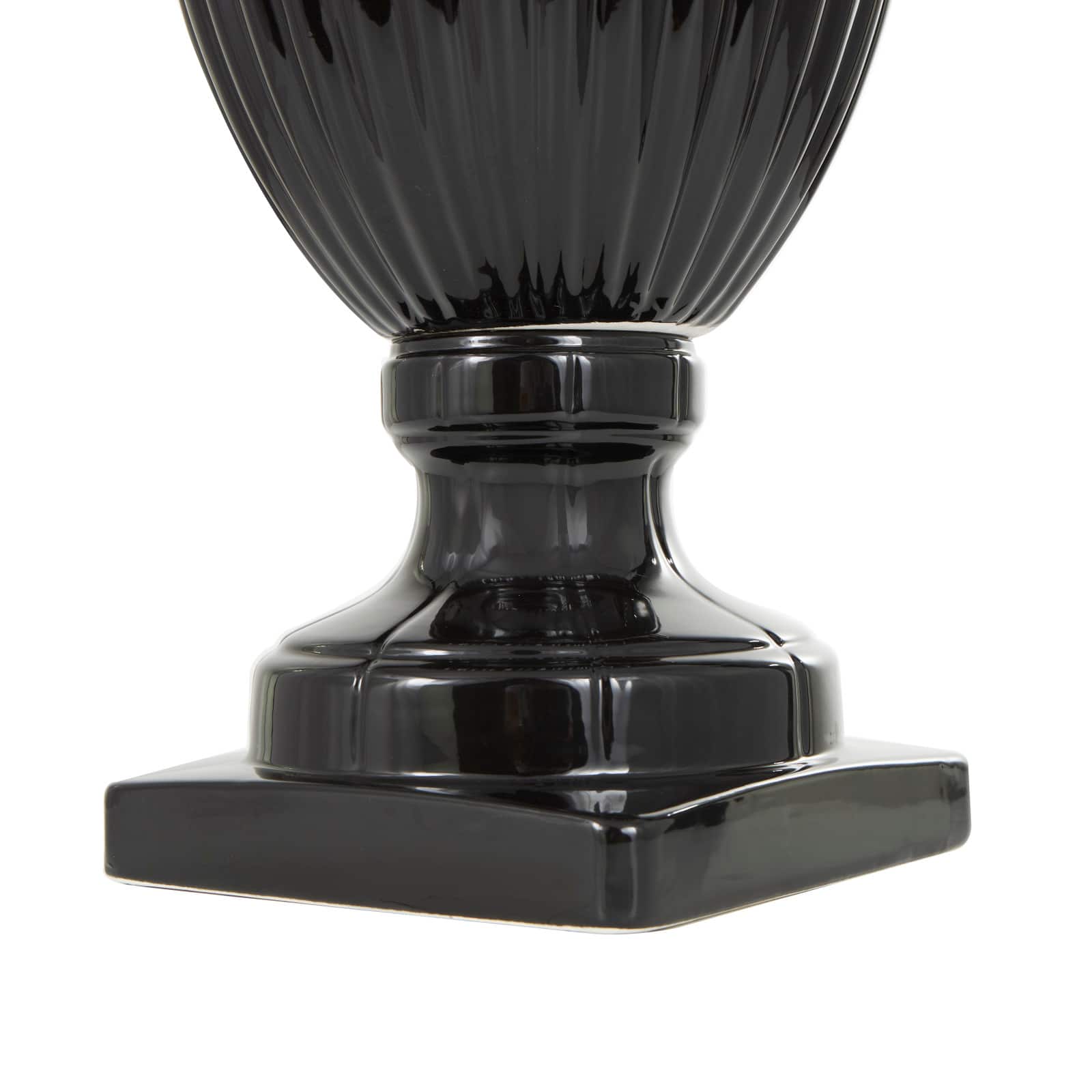 Black Ceramic Decorative Jar