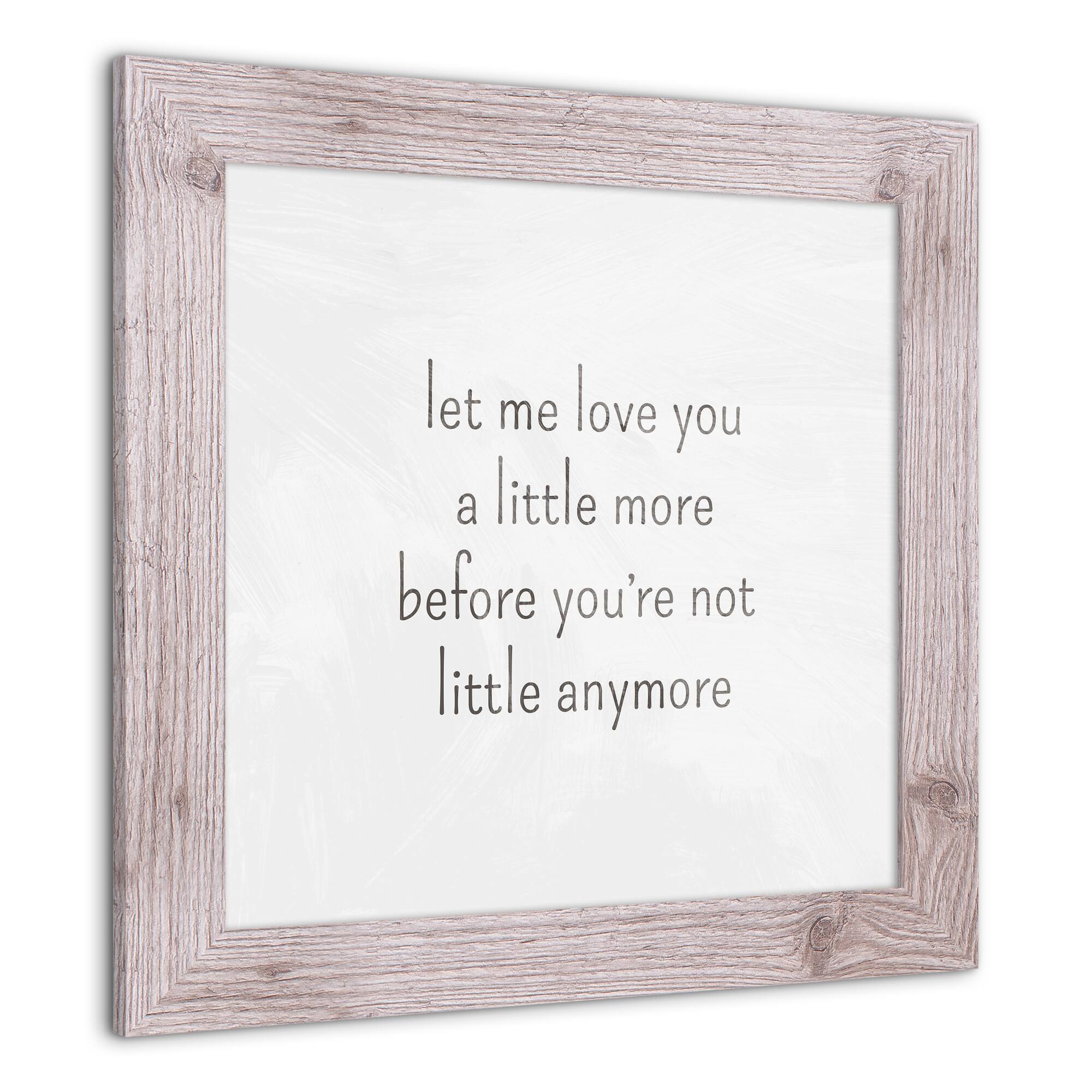Let Me Love You A Little More Western Framed Print