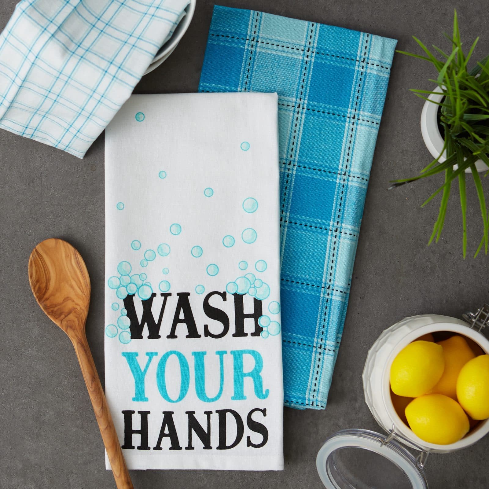 DII® Wash Your Hands Dishtowel Set