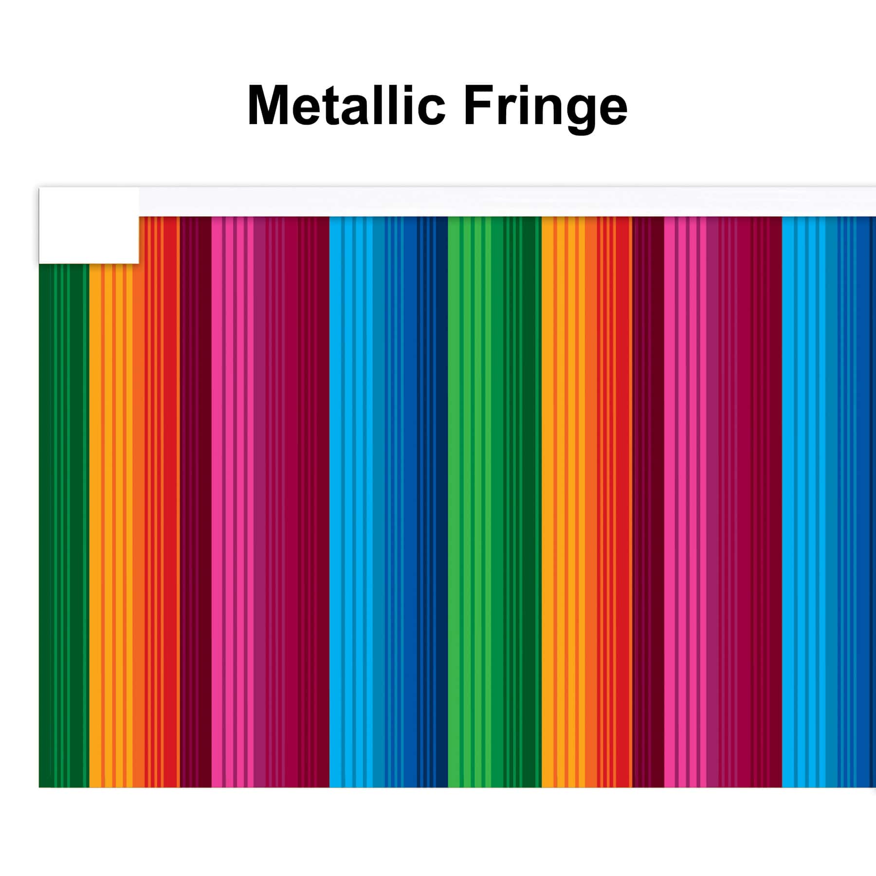 Beistle 5ft. Metallic Serape Fiesta Fringe Banners, 2ct.