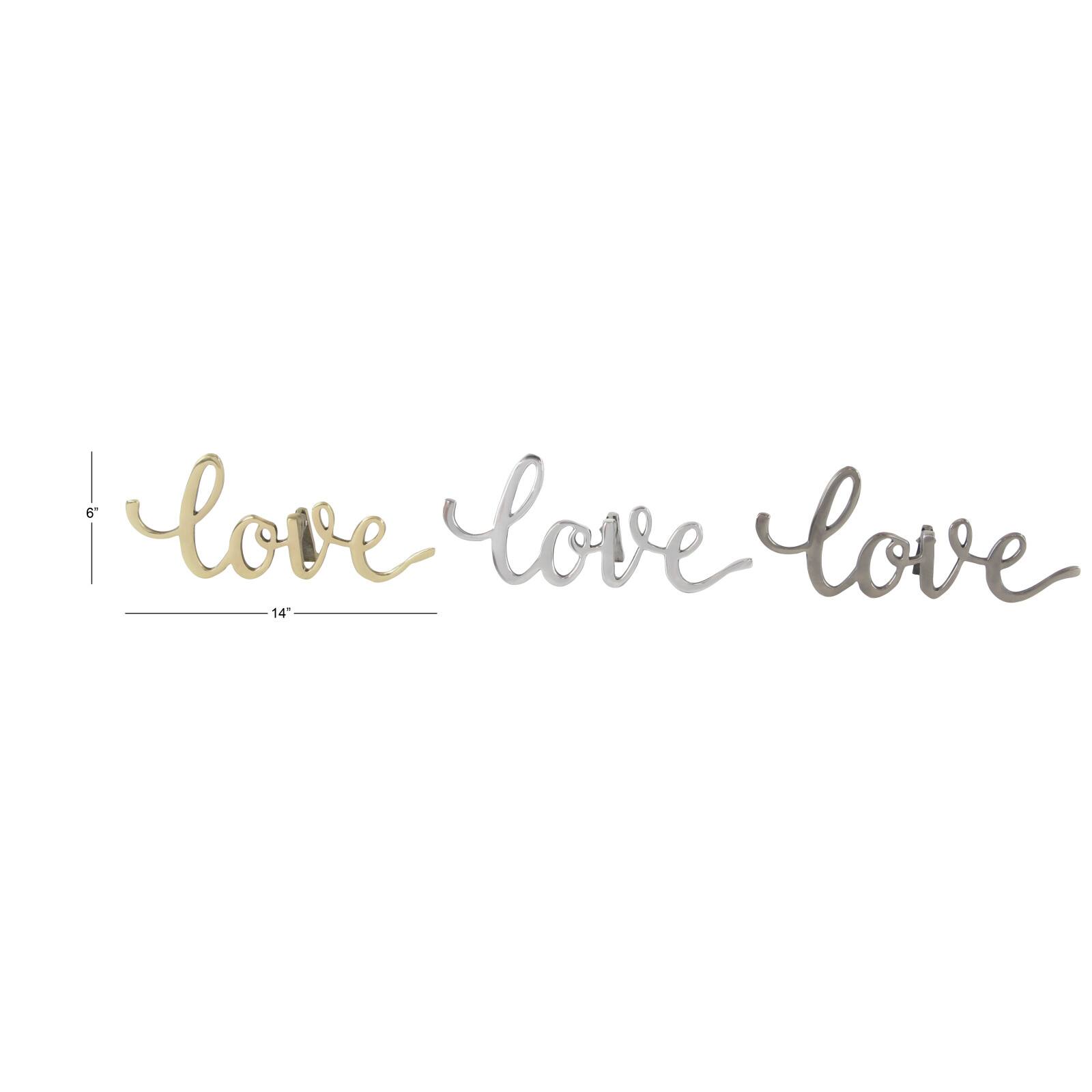 CosmoLiving by Cosmopolitan Love Décor Set