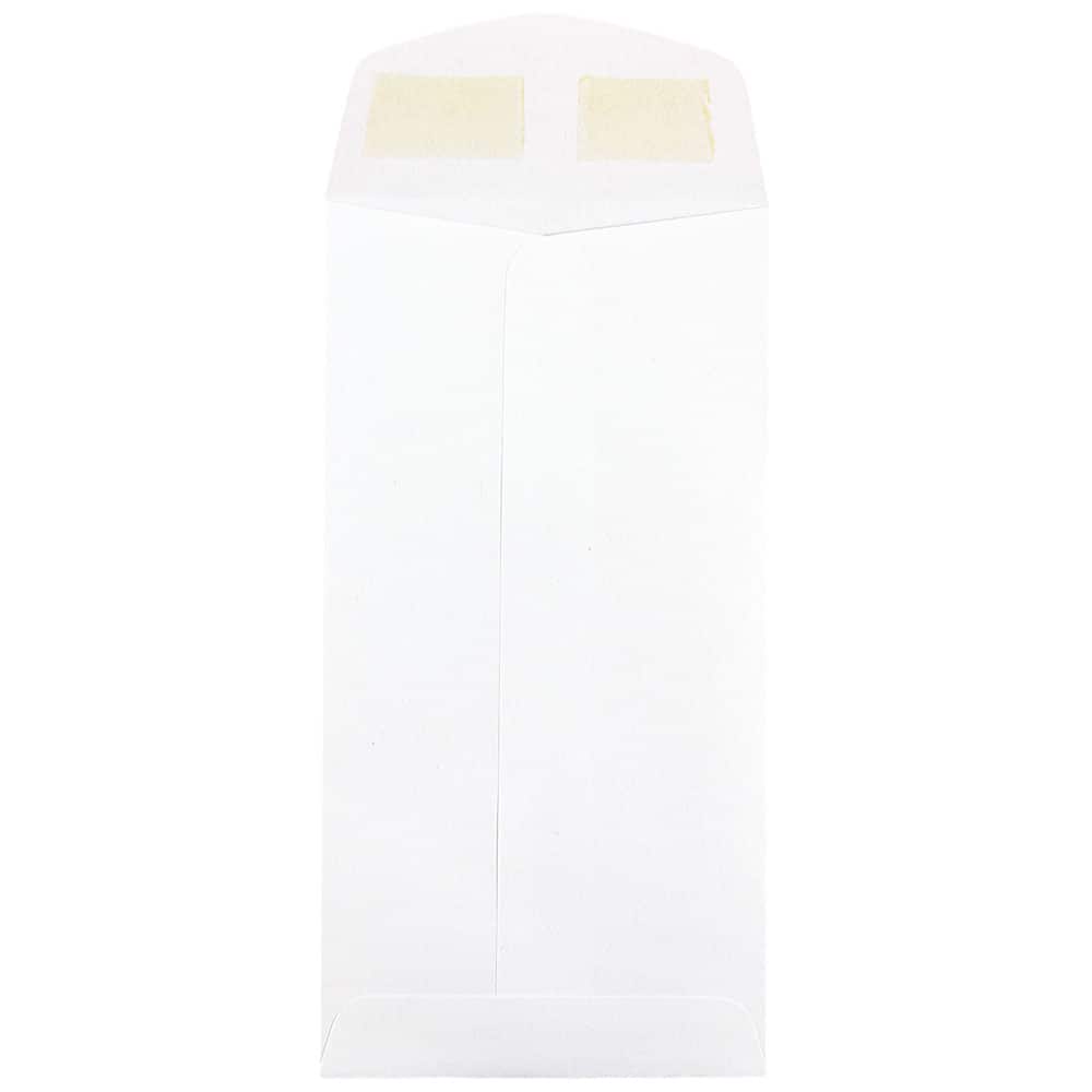 JAM Paper 3.5" x 6.5" White Coin Business Envelopes